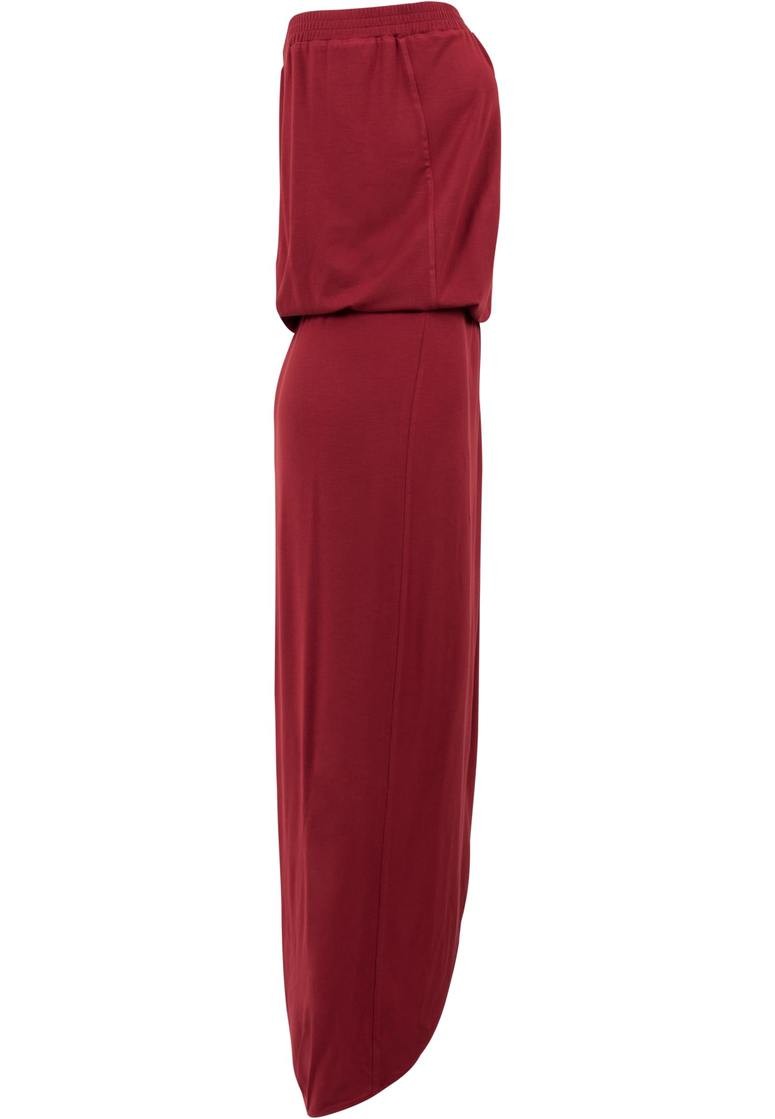 Ladies Viscose Bandeau Dress | burgundy