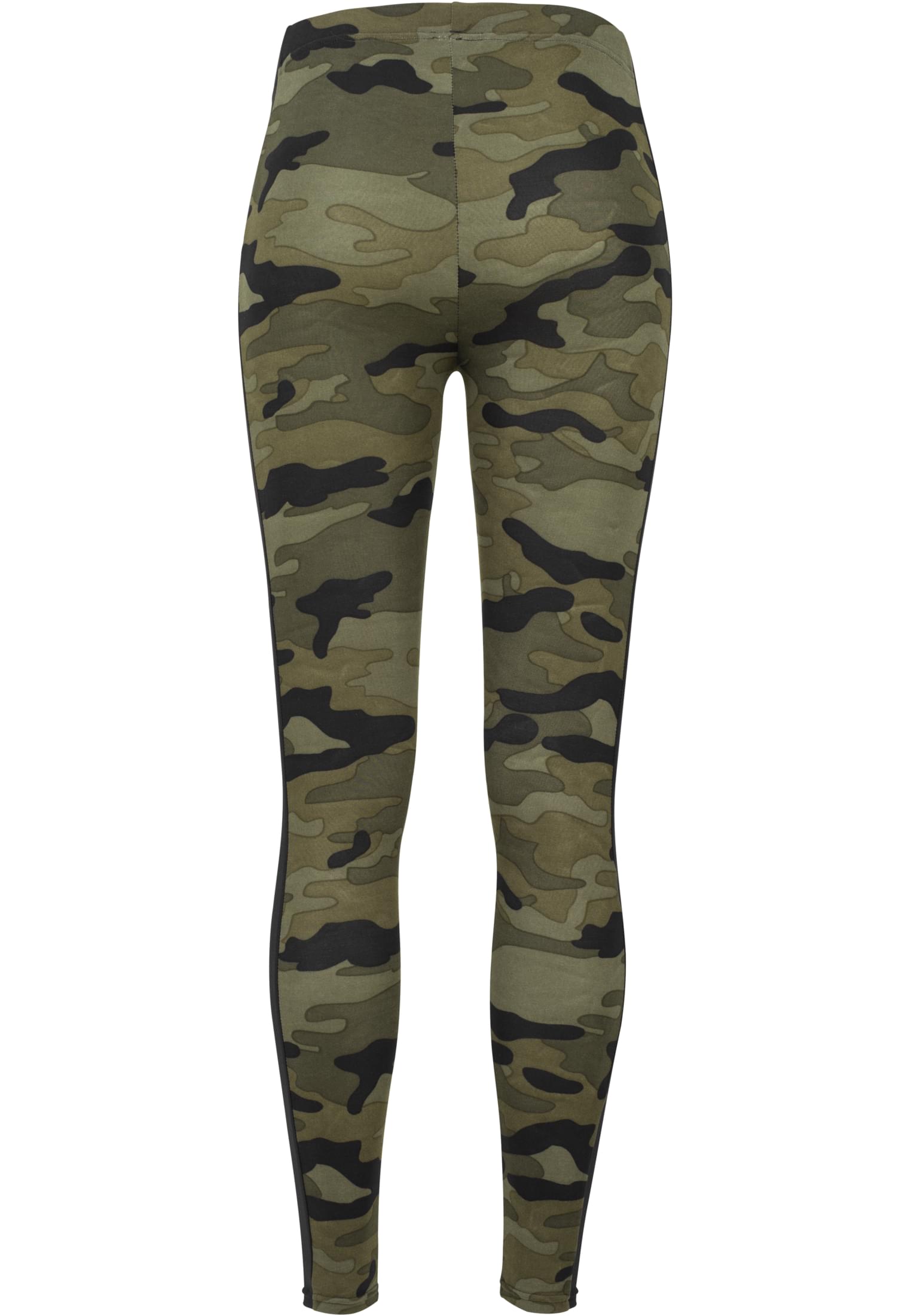 Ladies Camo Stripe Leggings | woodcamo/blk