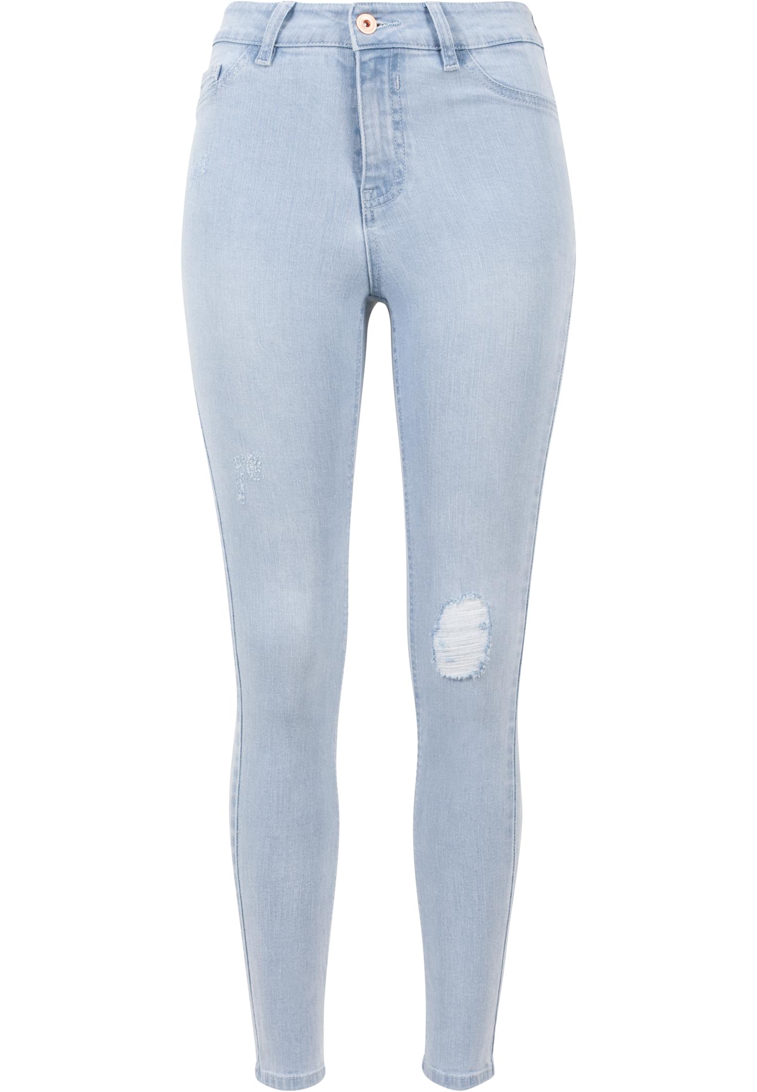 Ladies High Waist Skinny Denim Pants | lightblue