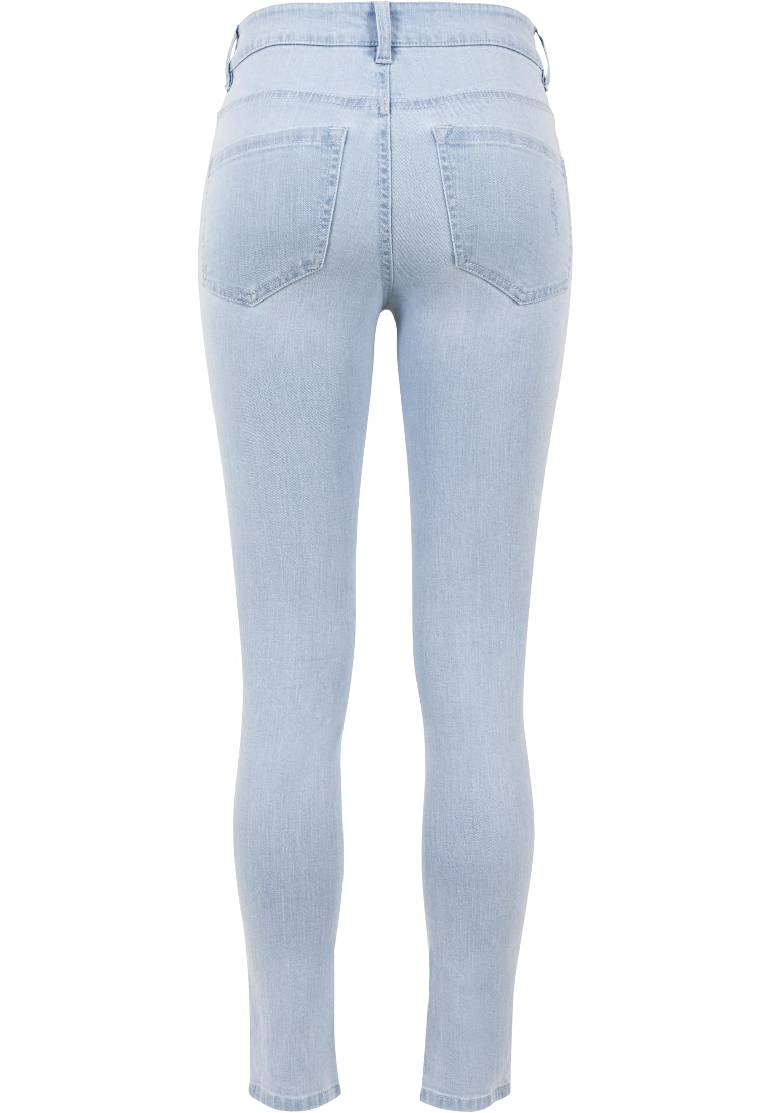 Ladies High Waist Skinny Denim Pants | lightblue