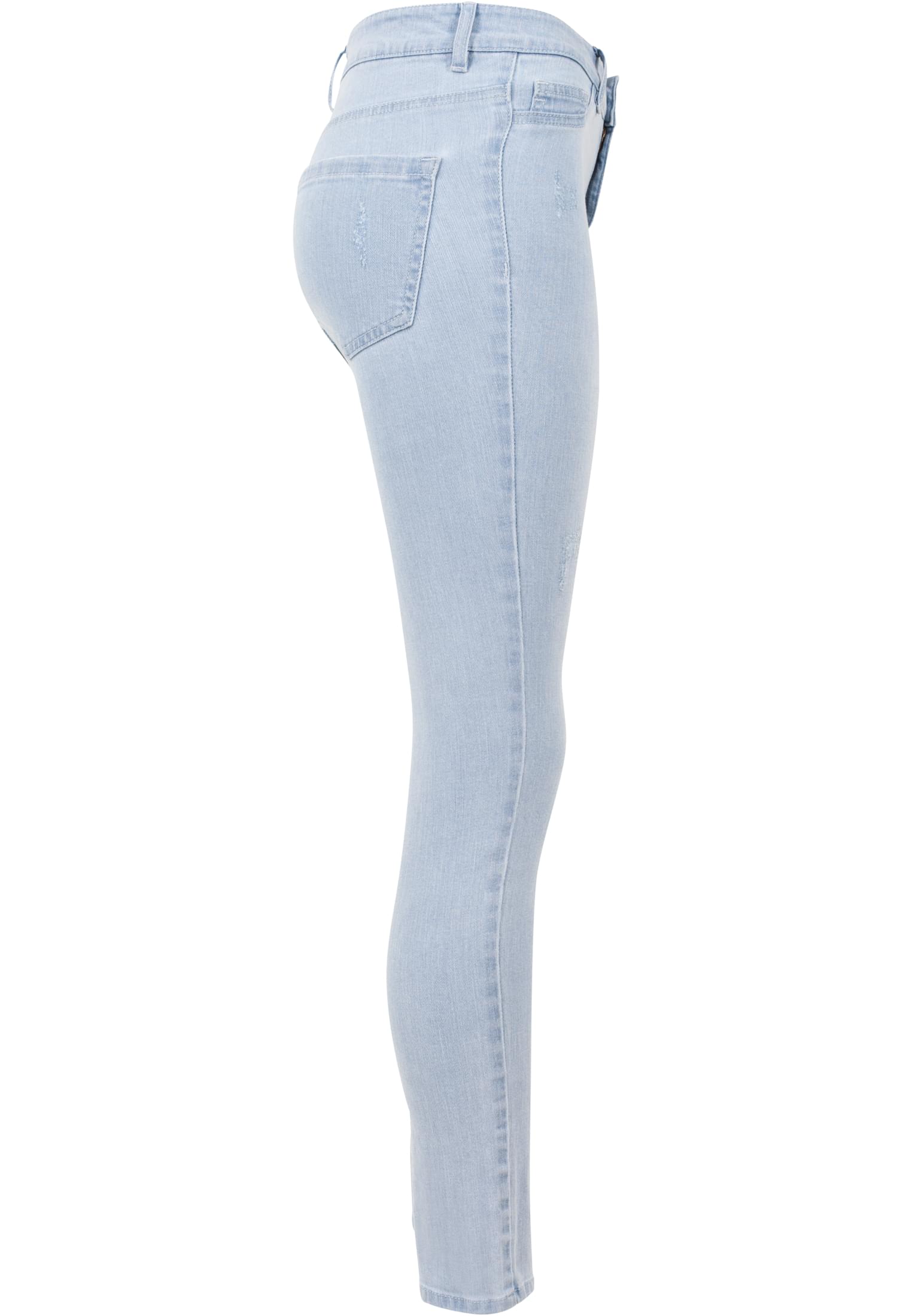 Ladies High Waist Skinny Denim Pants | lightblue