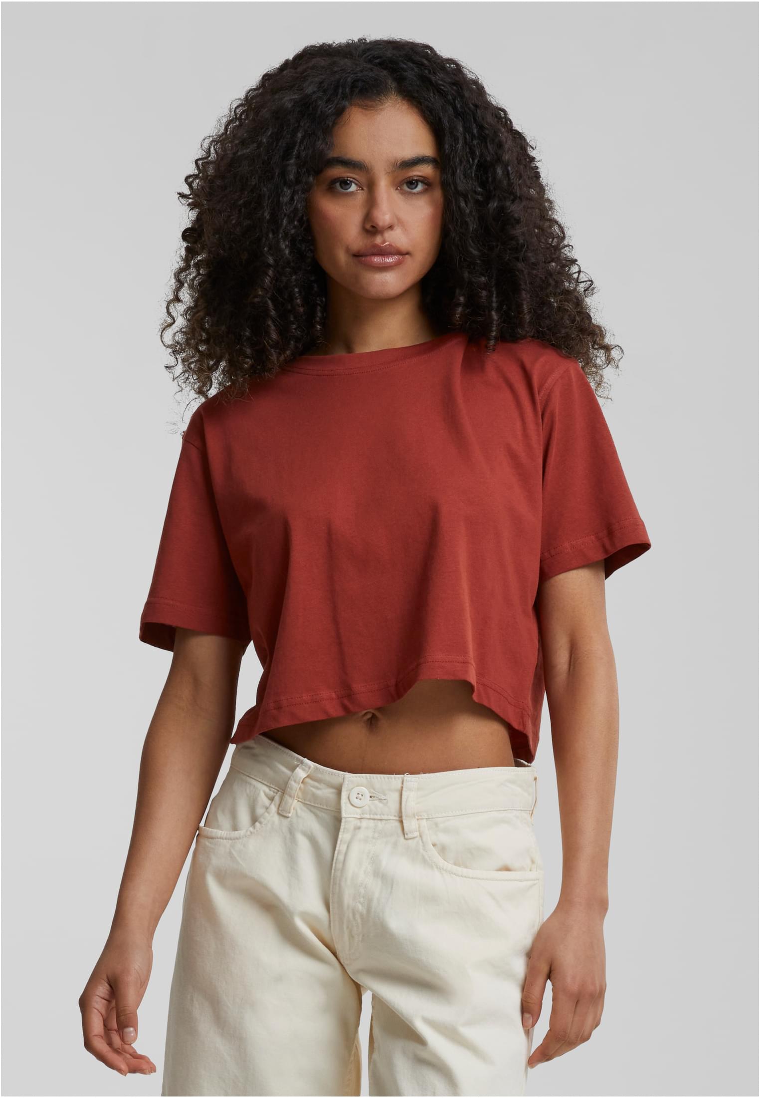 Ladies Short Oversized Tee | rusty