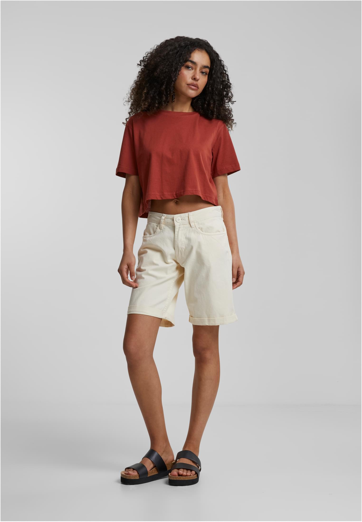 Ladies Short Oversized Tee | rusty