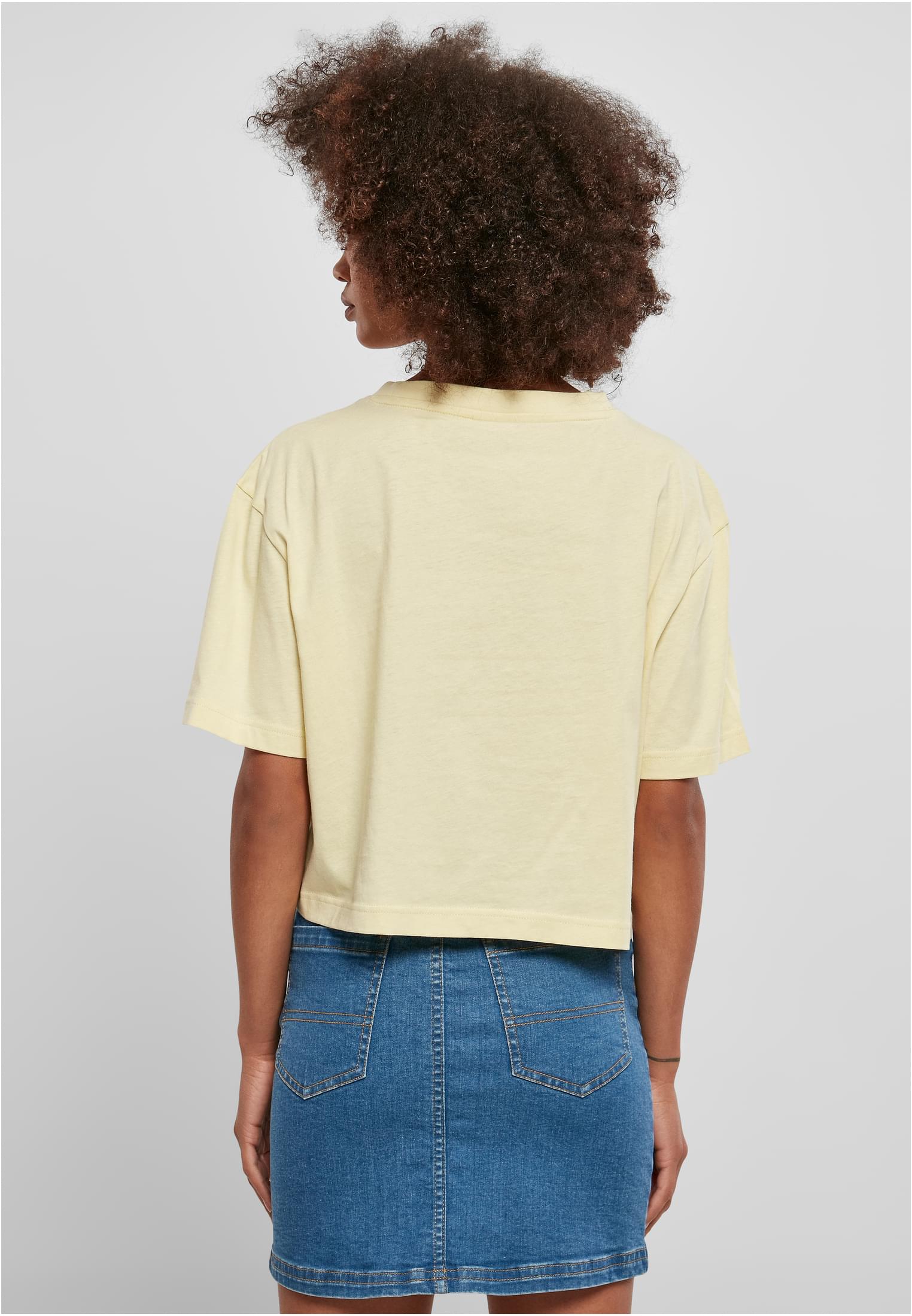 Ladies Short Oversized Tee | softyellow