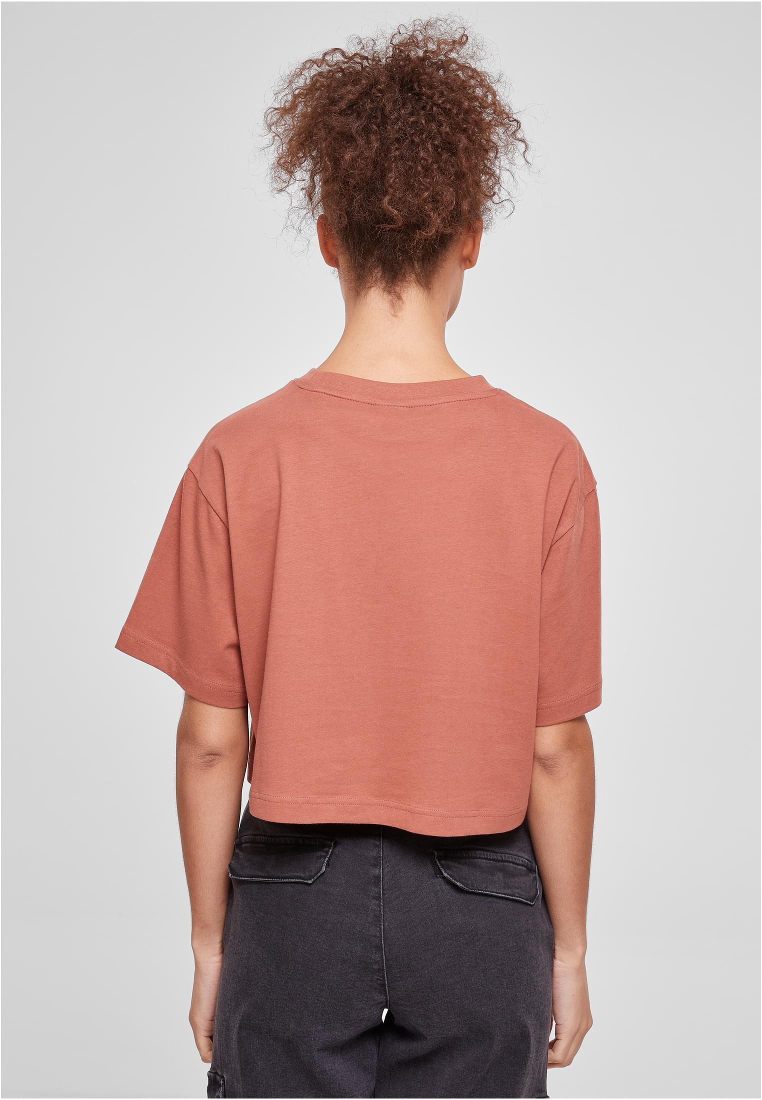 Ladies Short Oversized Tee | terracotta