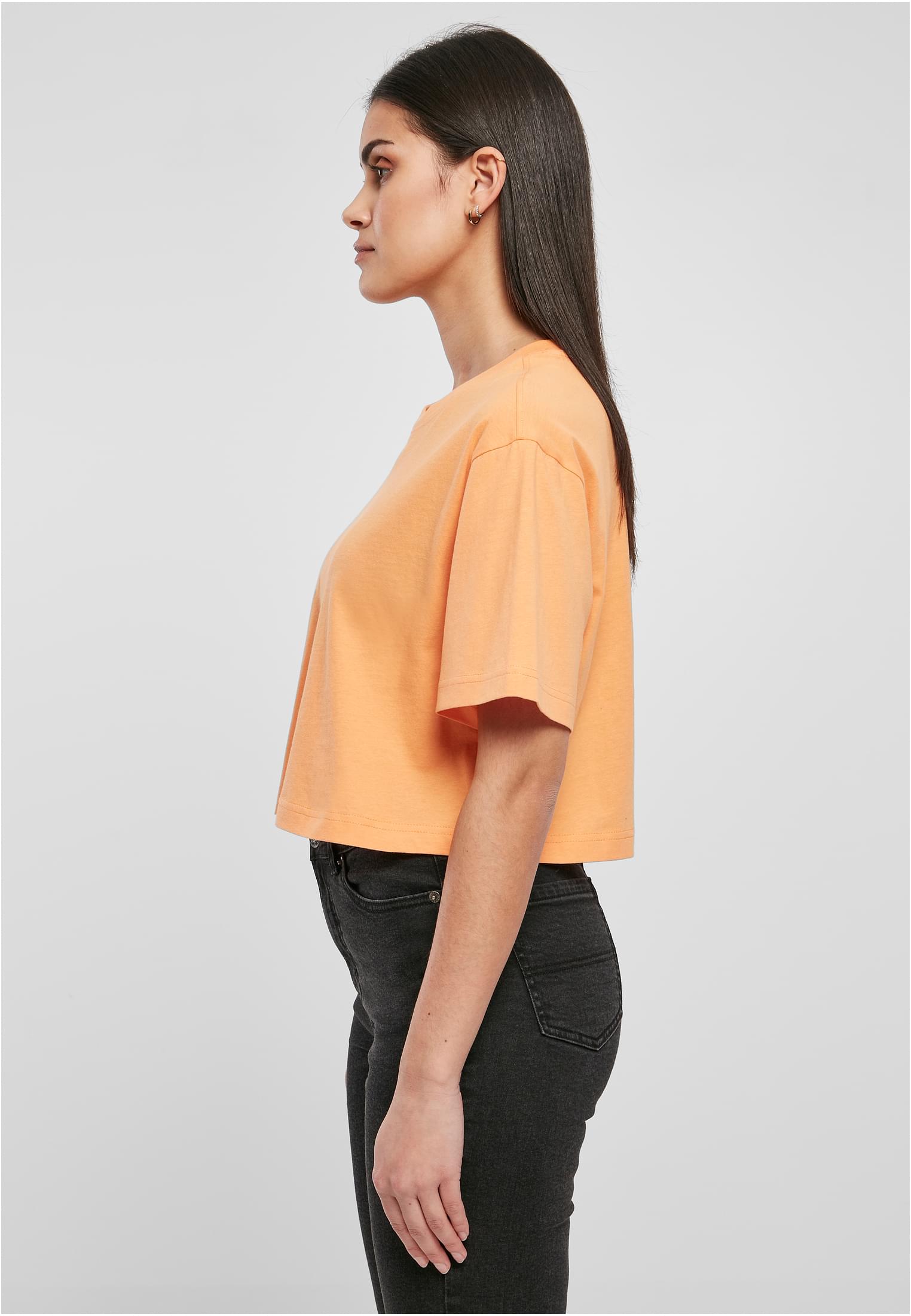 Ladies Short Oversized Tee | papaya