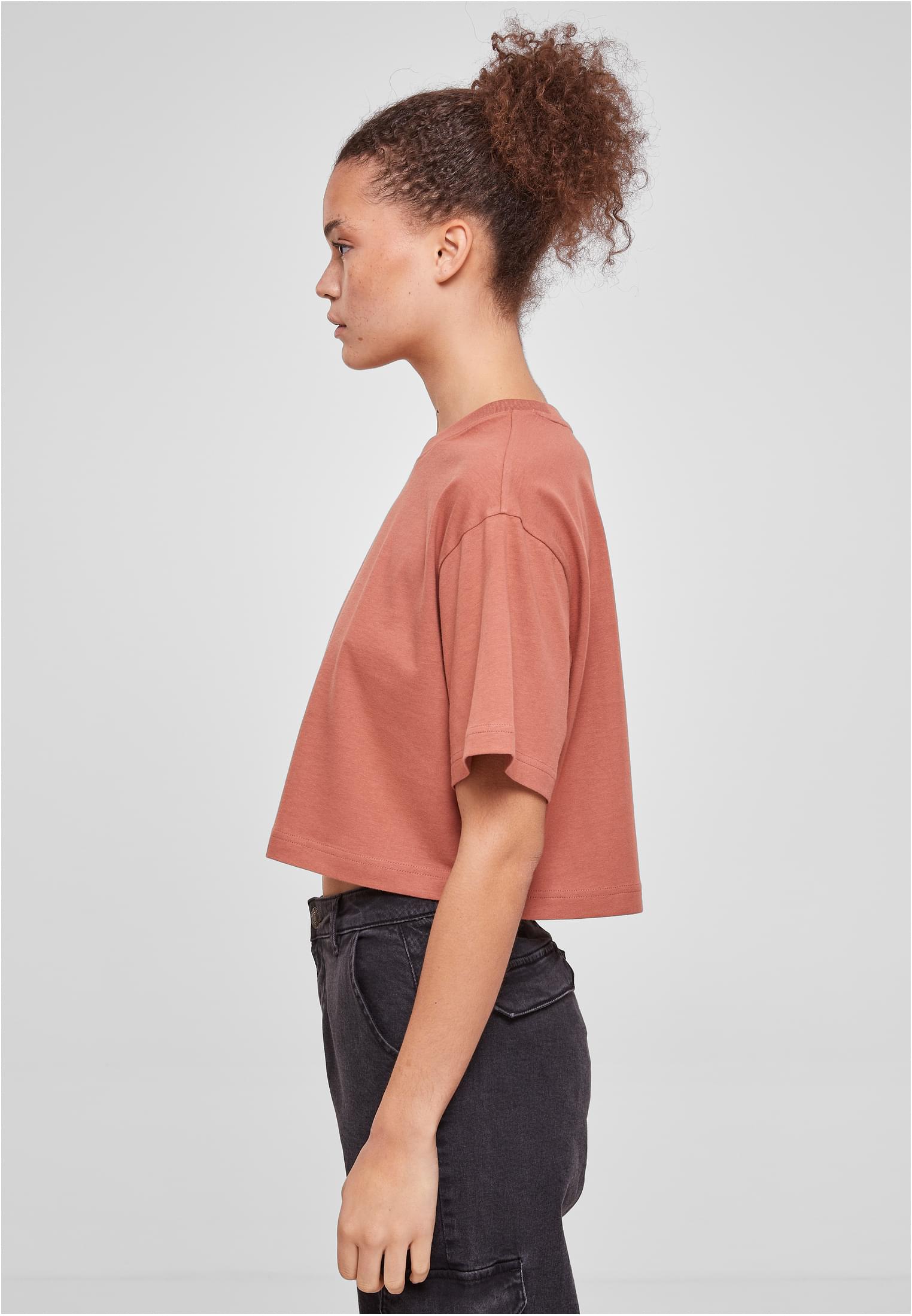 Ladies Short Oversized Tee | terracotta