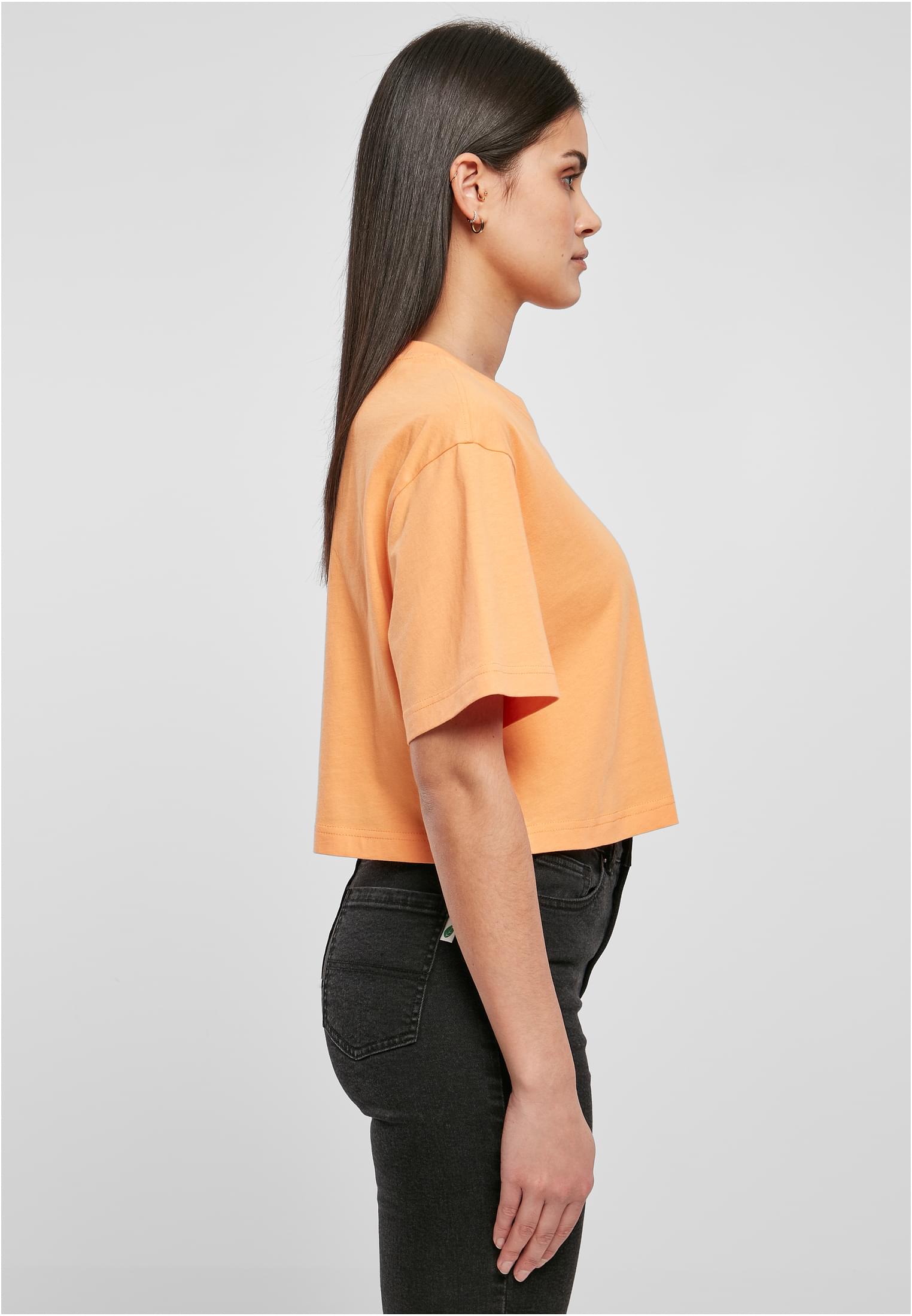 Ladies Short Oversized Tee | papaya