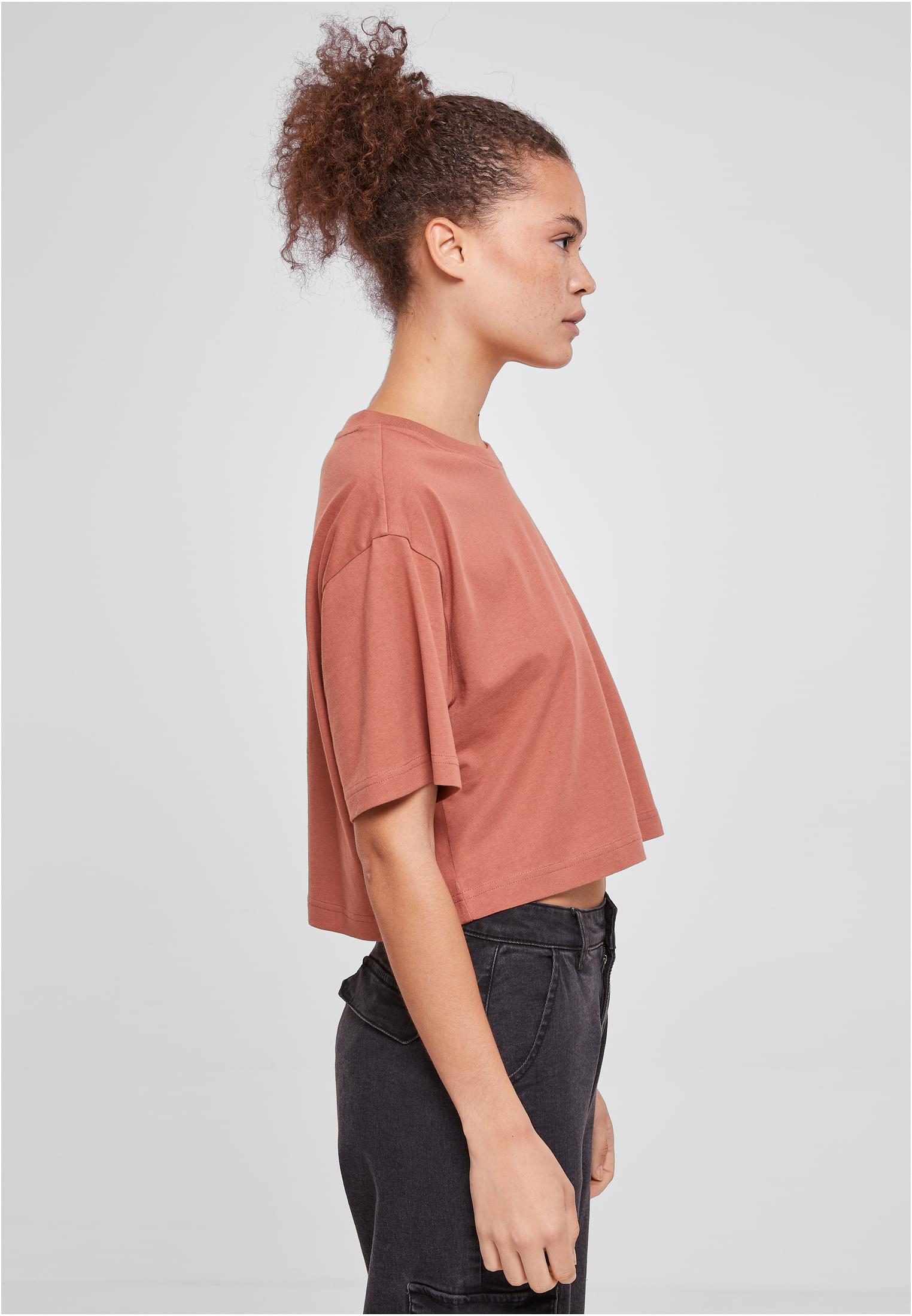 Ladies Short Oversized Tee | terracotta