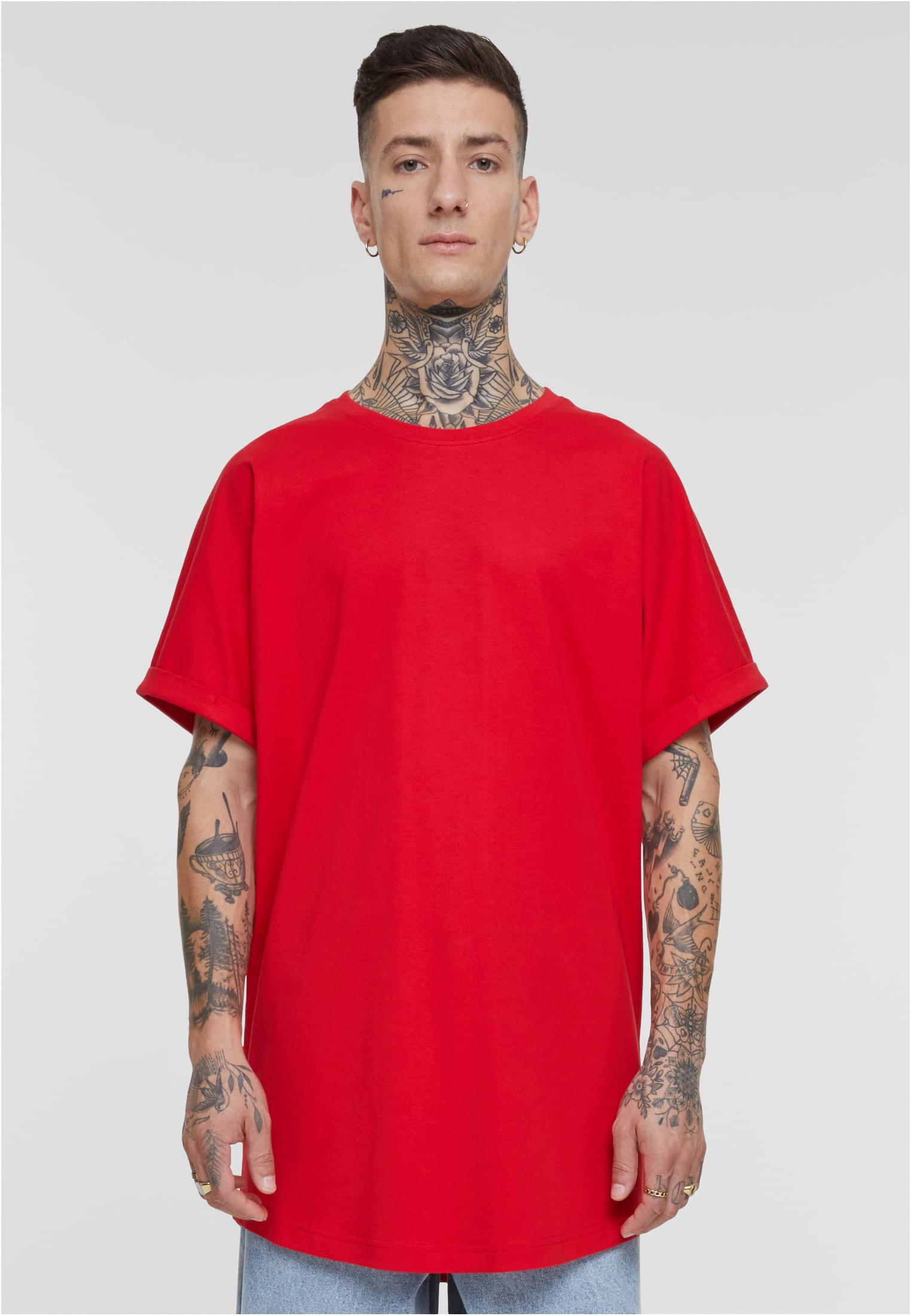 Long Shaped Turnup Tee | cityred