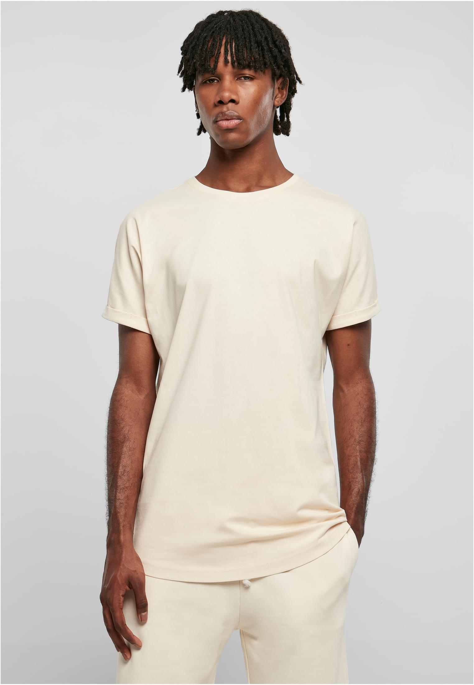 Long Shaped Turnup Tee | whitesand