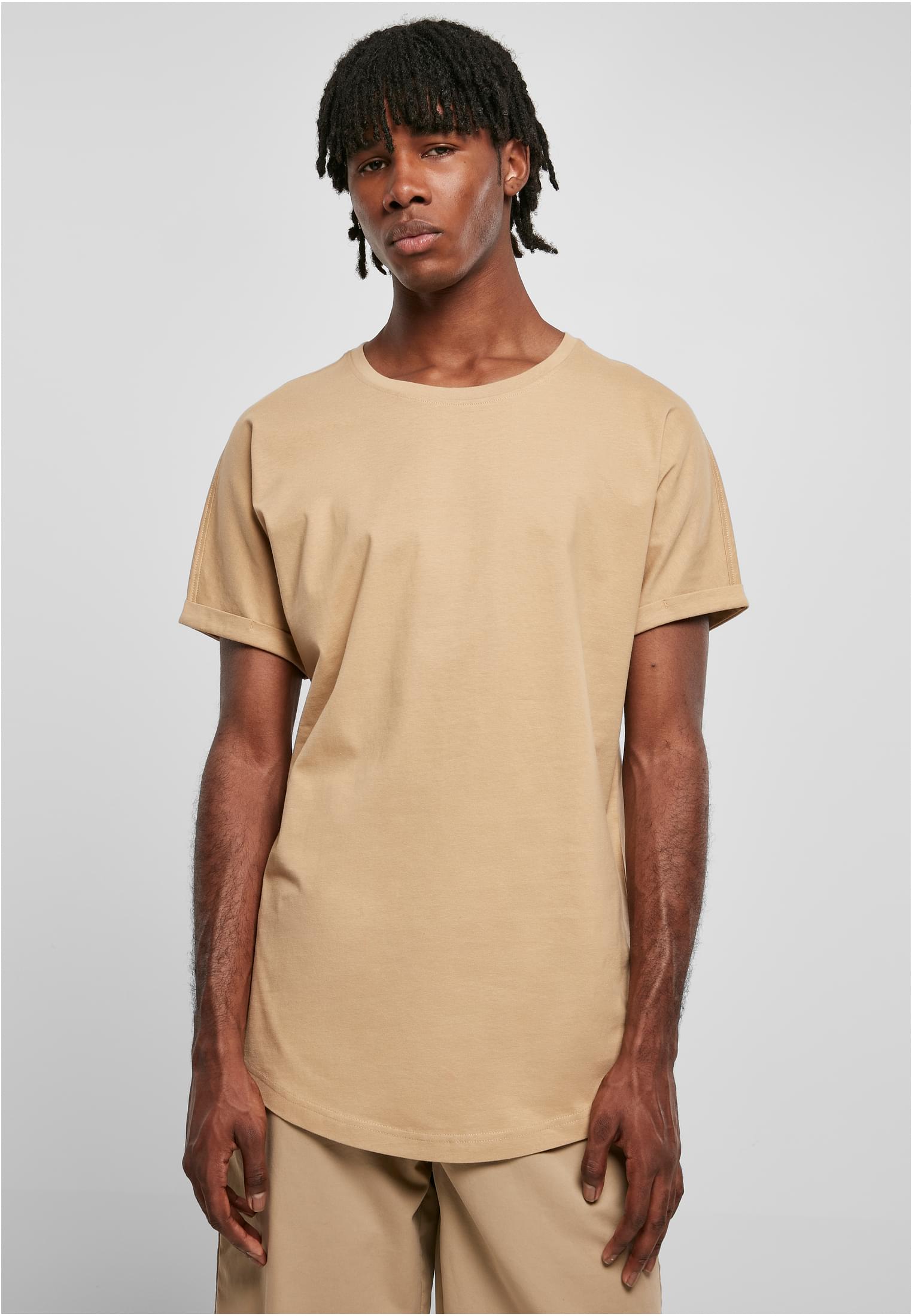 Long Shaped Turnup Tee | unionbeige