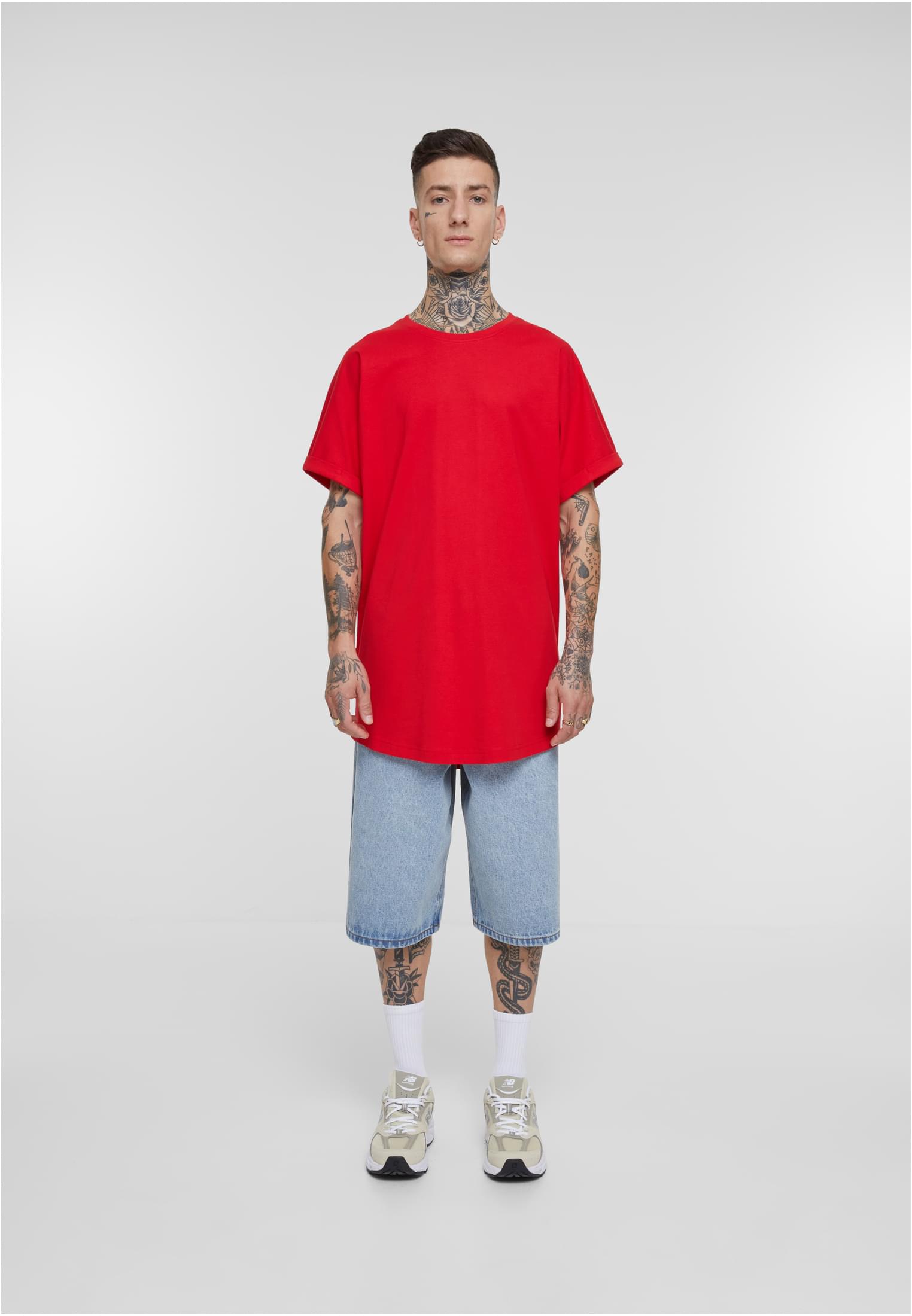 Long Shaped Turnup Tee | cityred