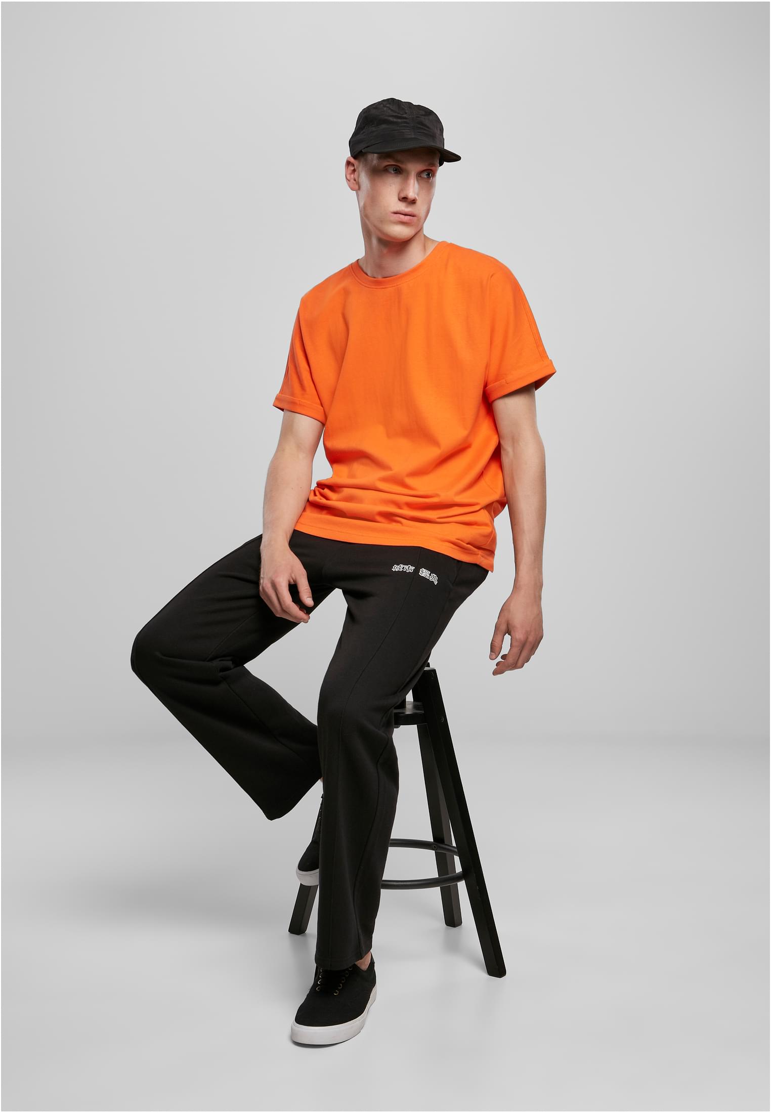 Long Shaped Turnup Tee | mandarin