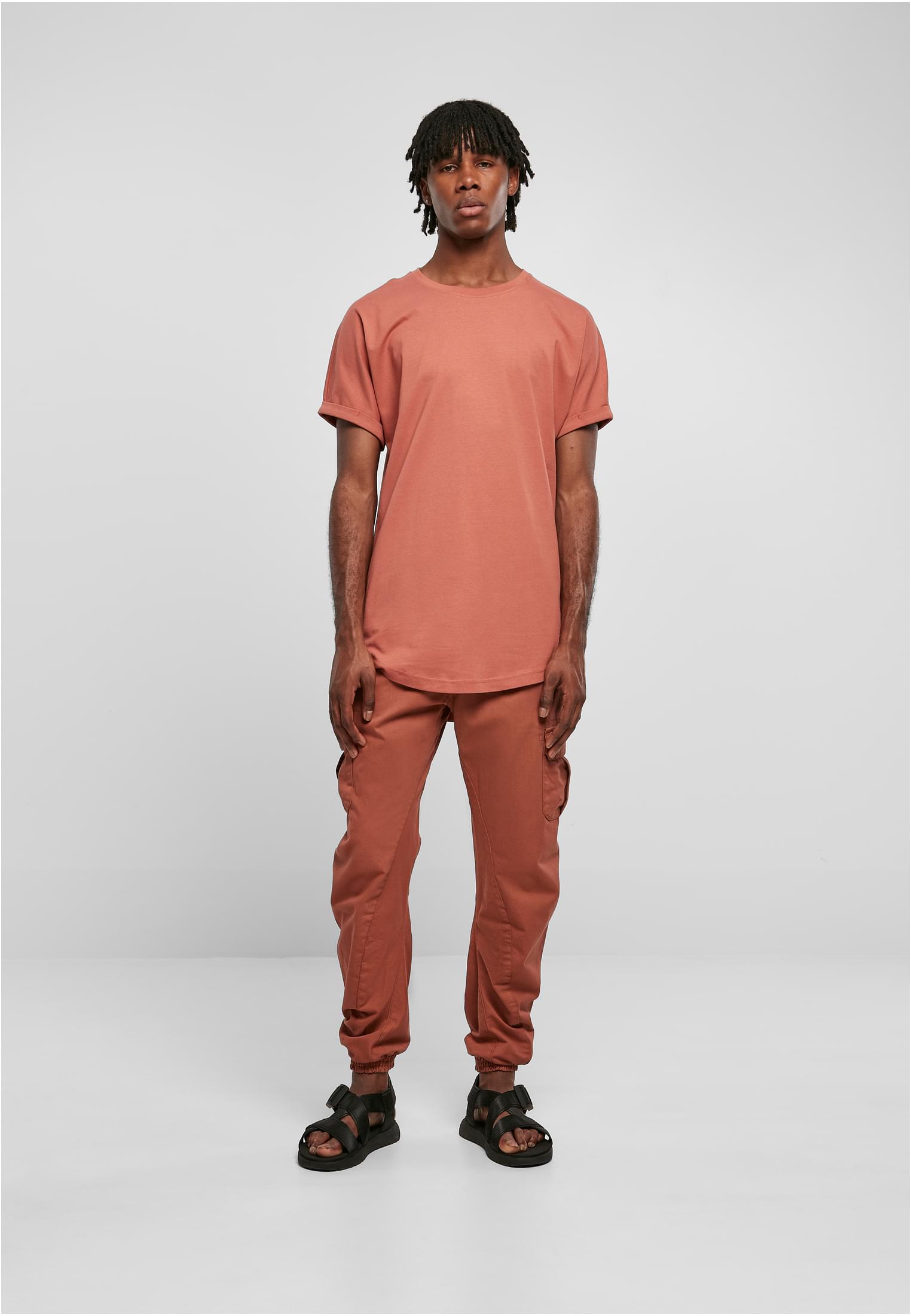 Long Shaped Turnup Tee | terracotta