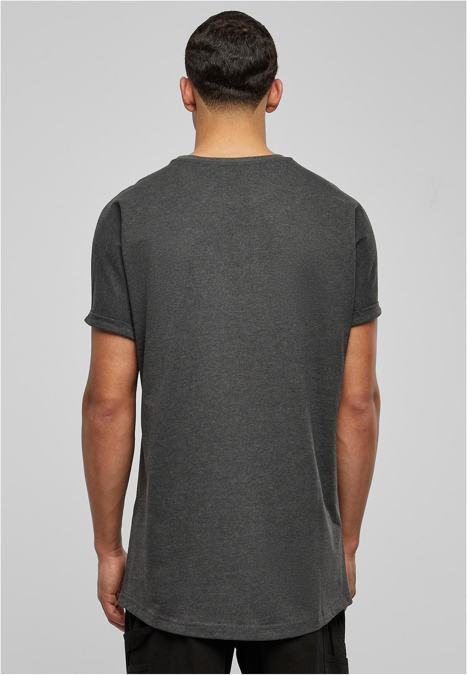 Long Shaped Turnup Tee | charcoal