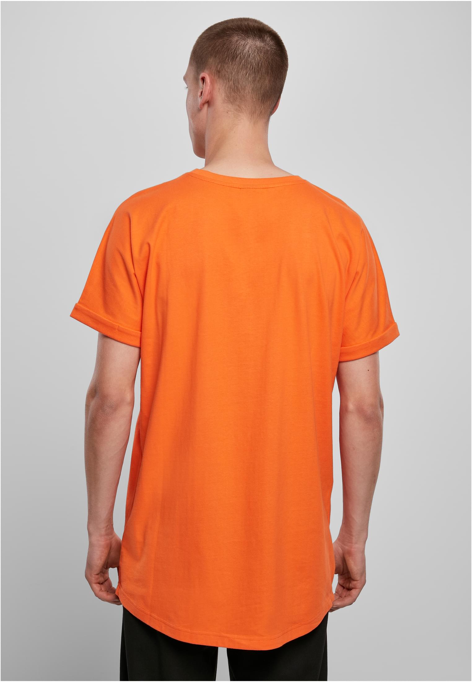 Long Shaped Turnup Tee | mandarin