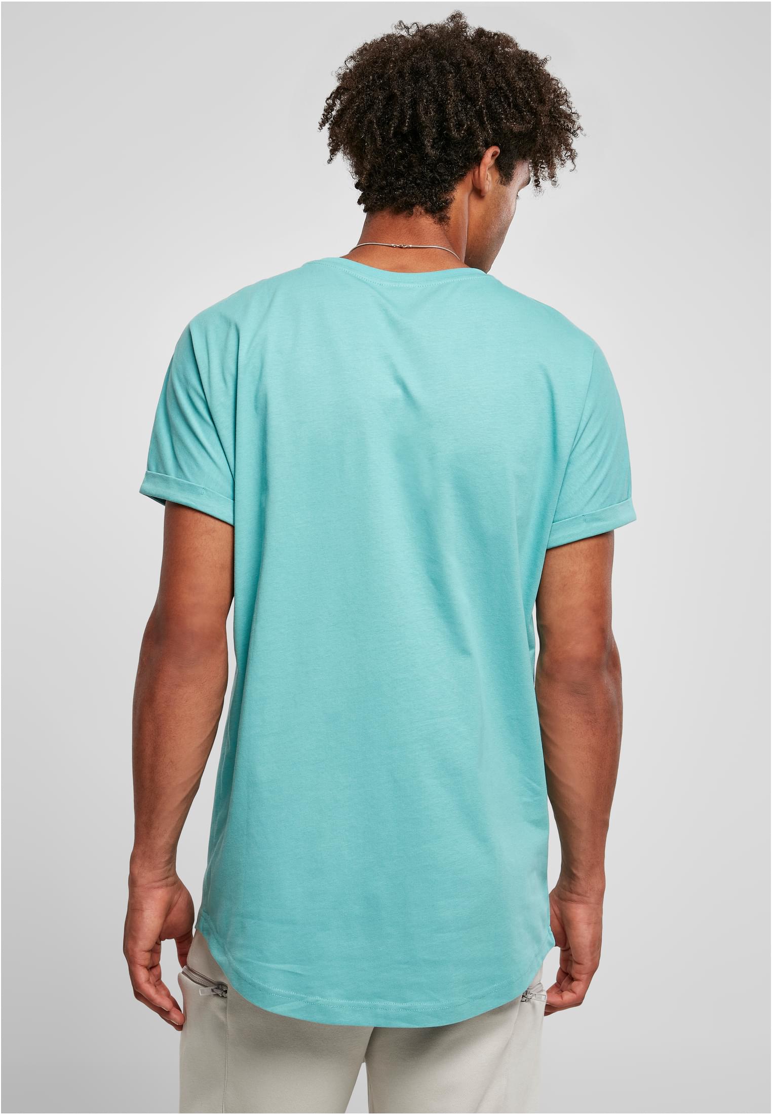 Long Shaped Turnup Tee | glass