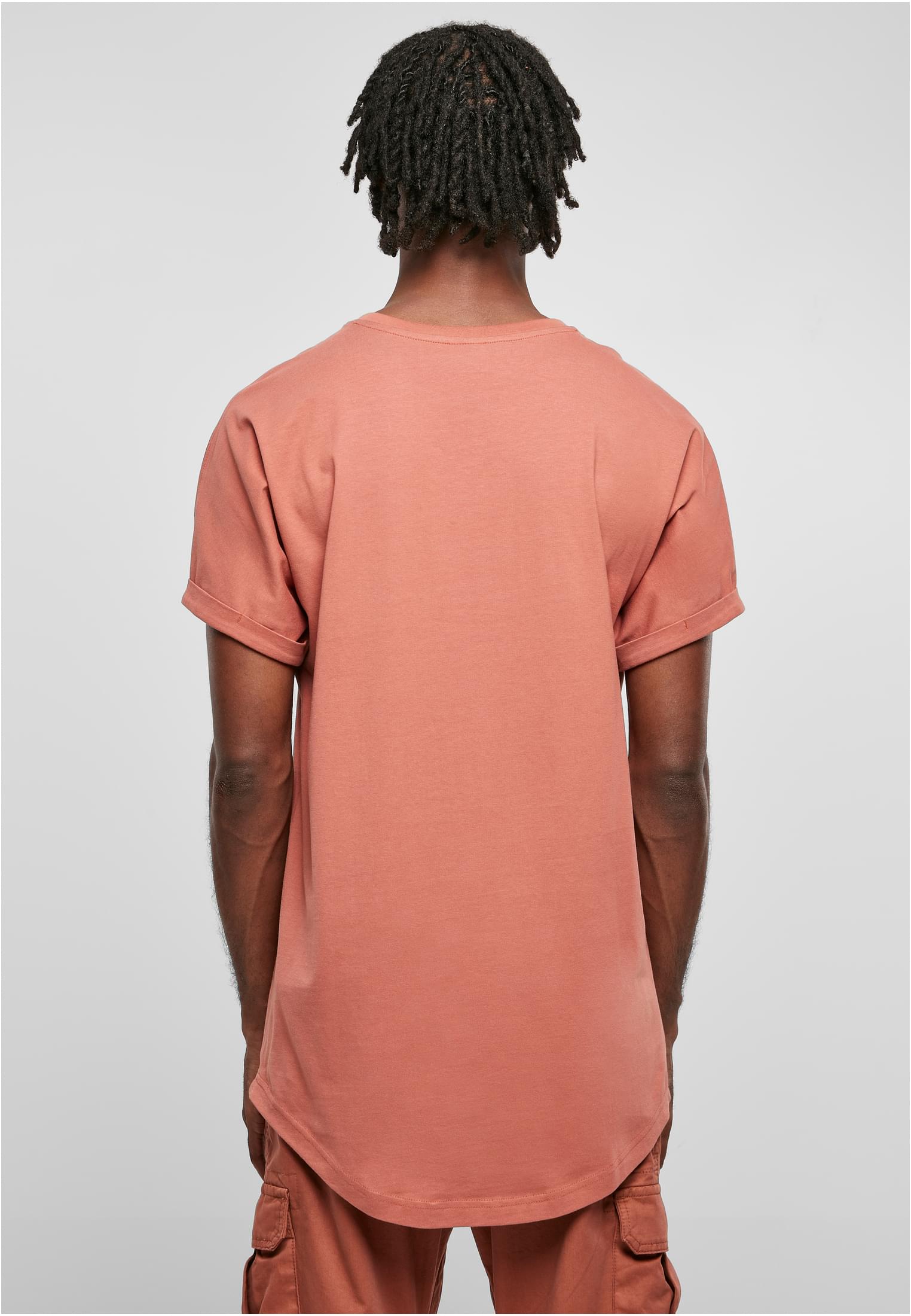 Long Shaped Turnup Tee | terracotta