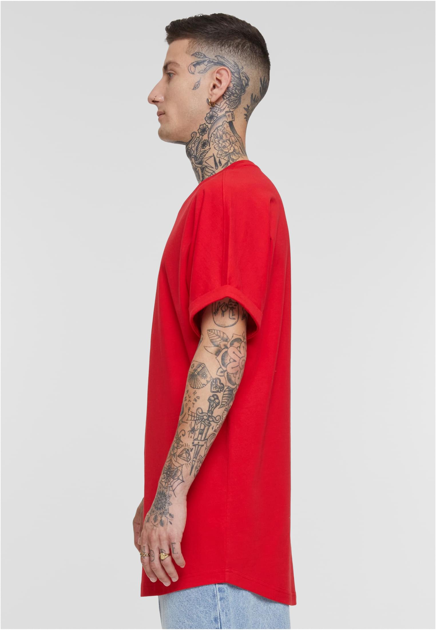 Long Shaped Turnup Tee | cityred