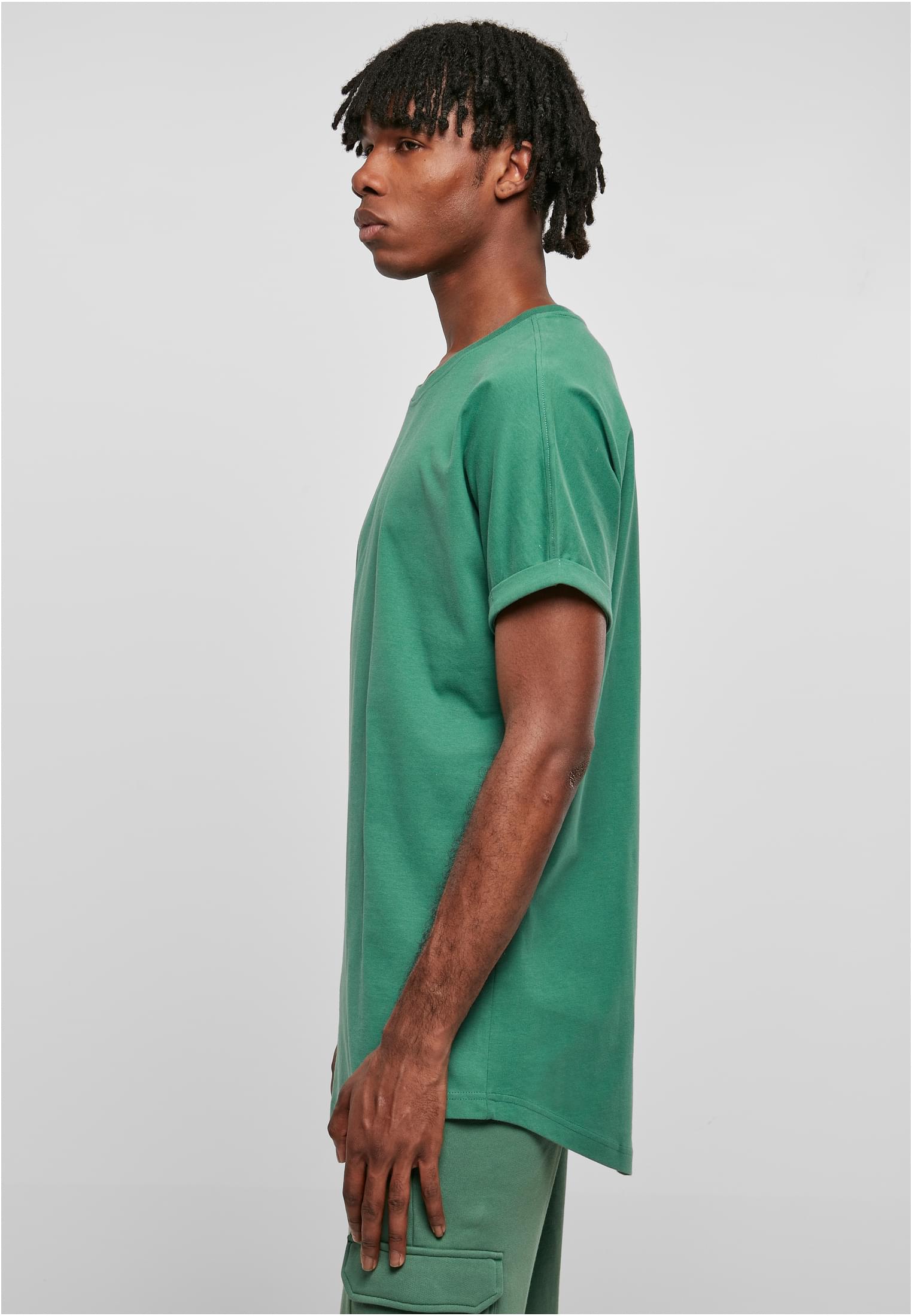 Long Shaped Turnup Tee | leaf