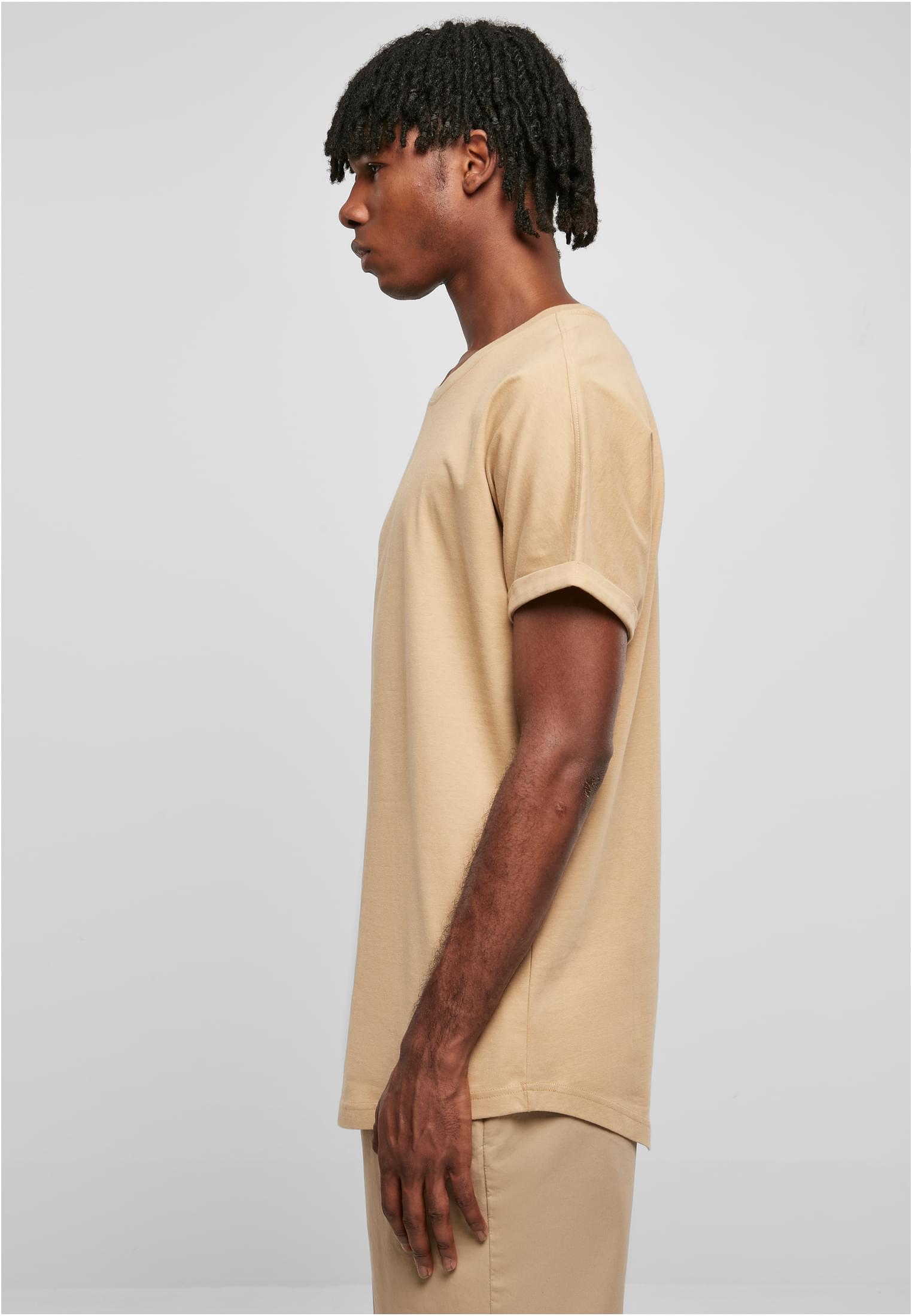 Long Shaped Turnup Tee | unionbeige