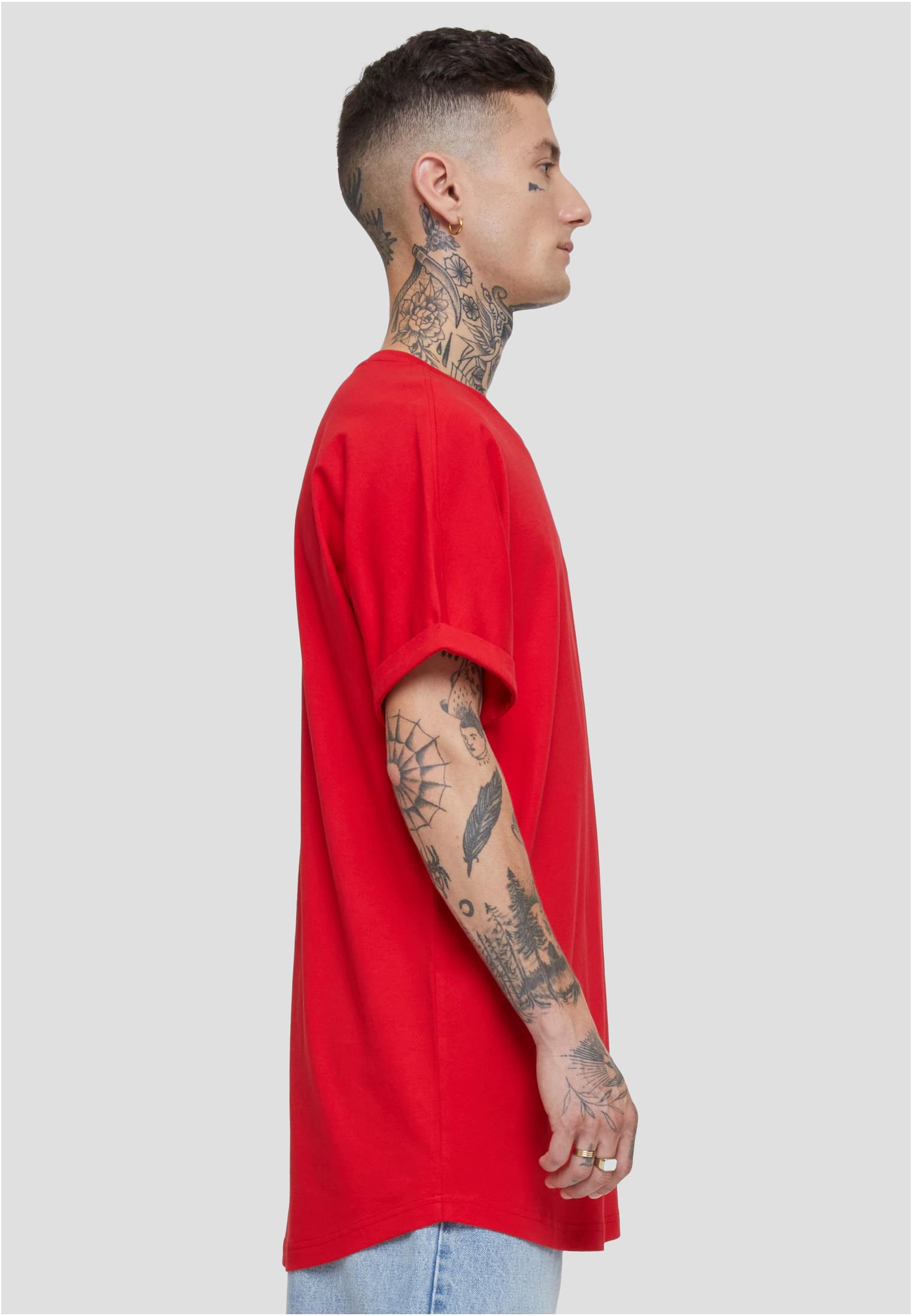 Long Shaped Turnup Tee | cityred