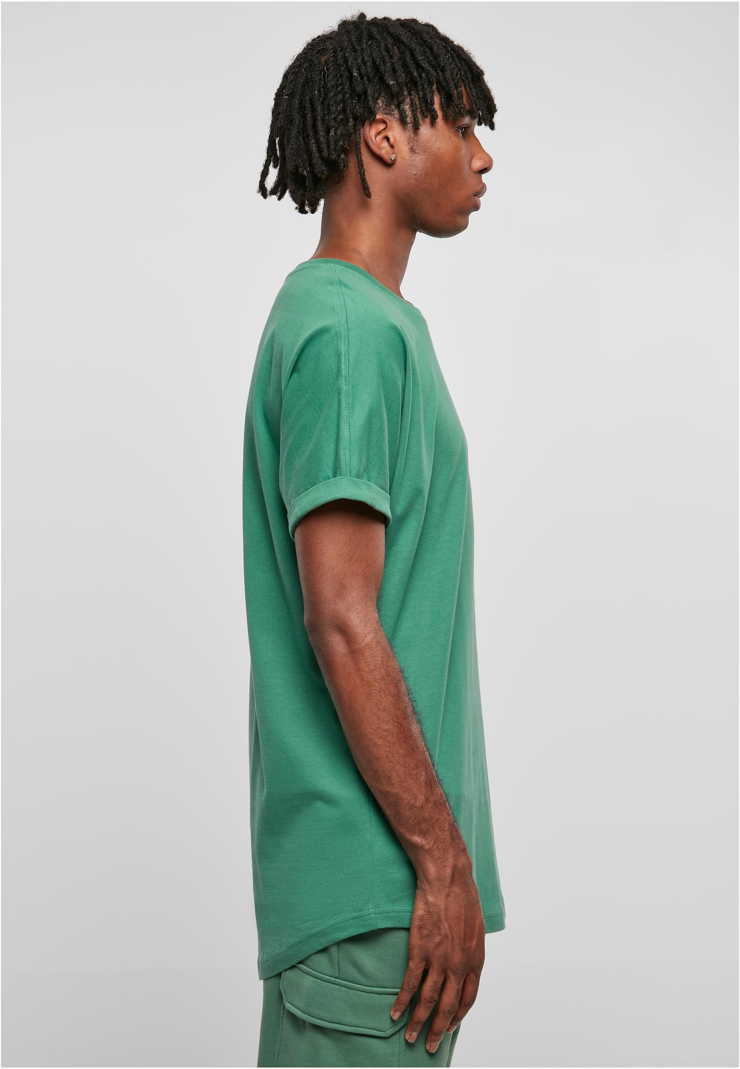 Long Shaped Turnup Tee | leaf