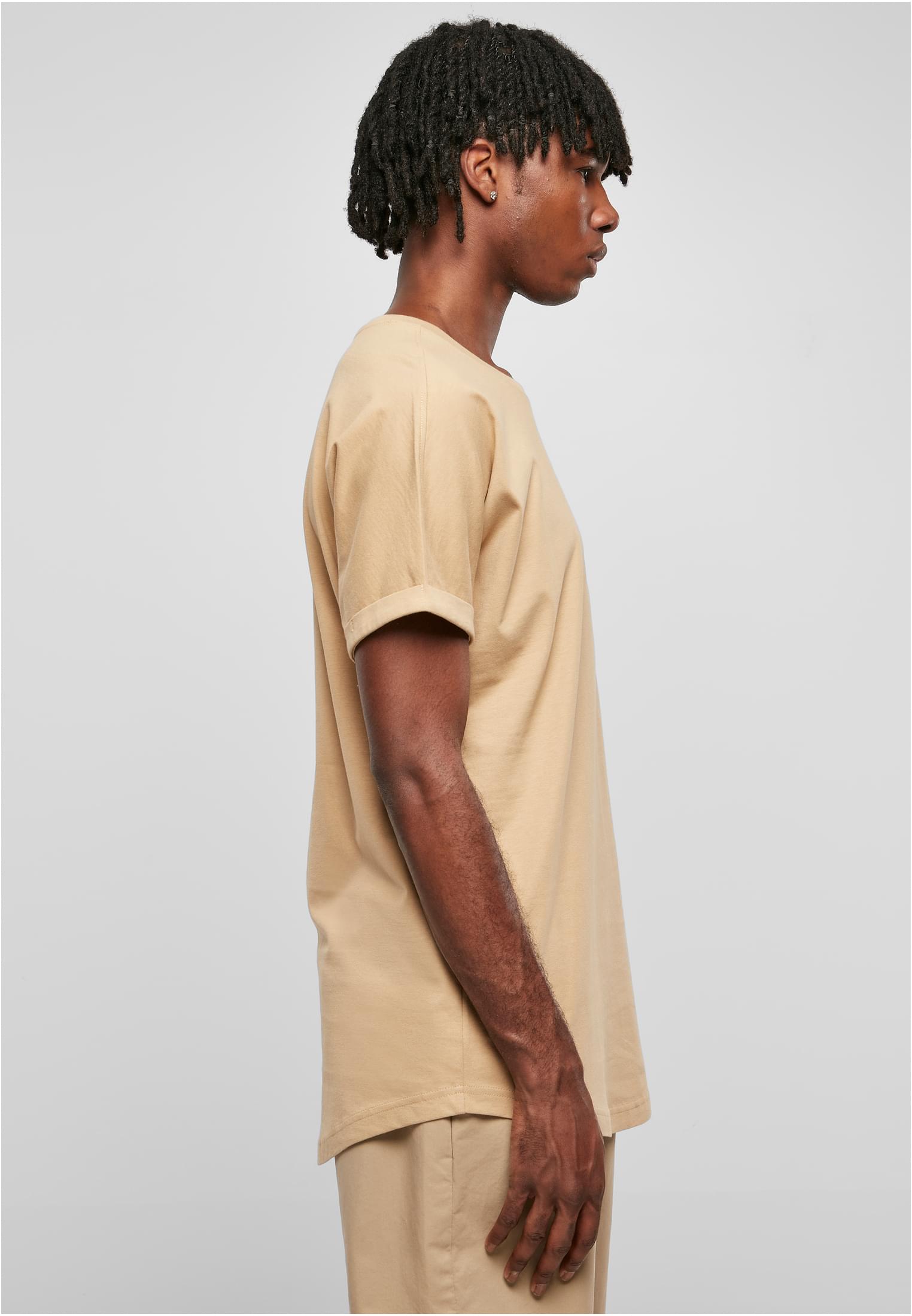 Long Shaped Turnup Tee | unionbeige