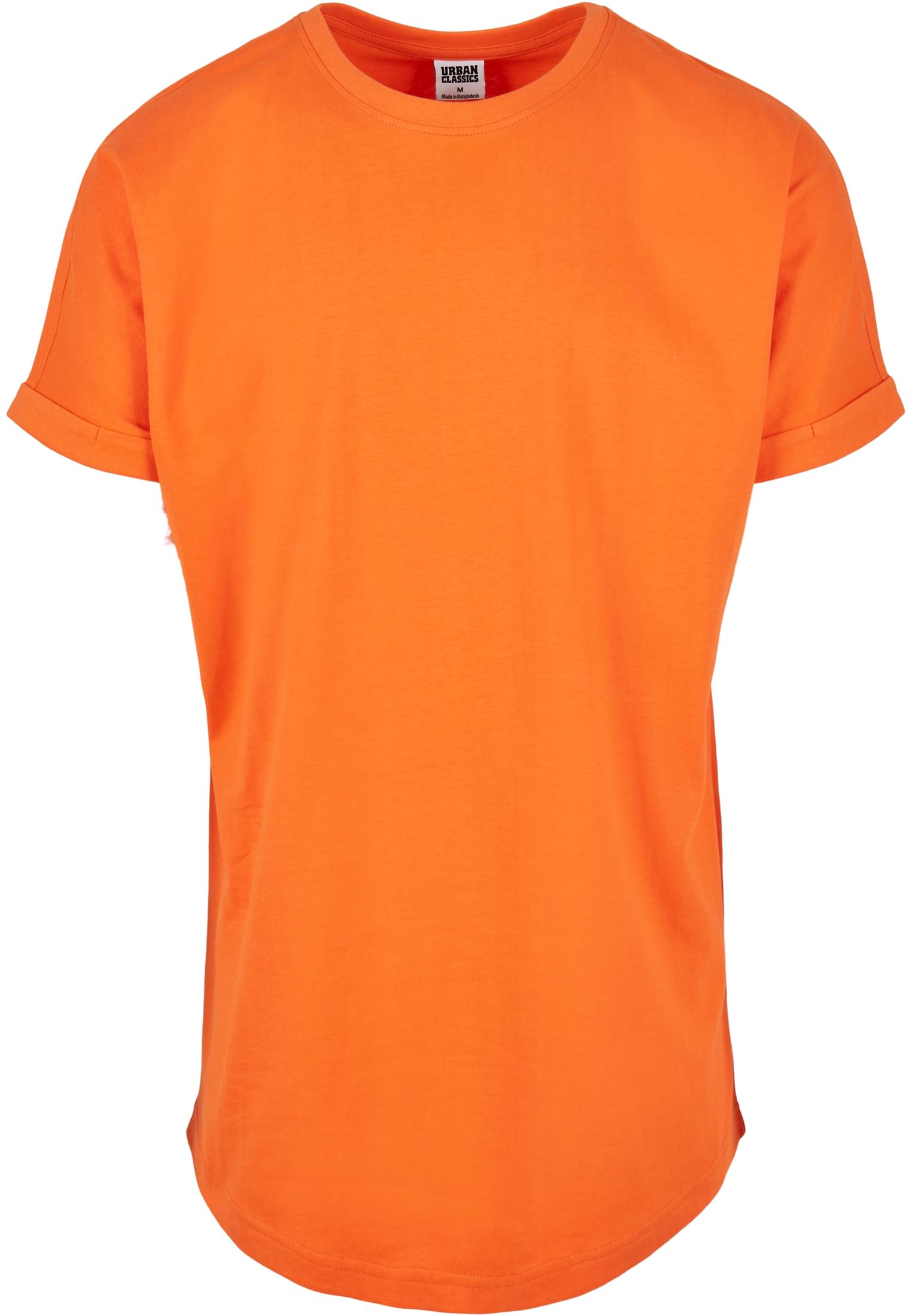 Long Shaped Turnup Tee | mandarin