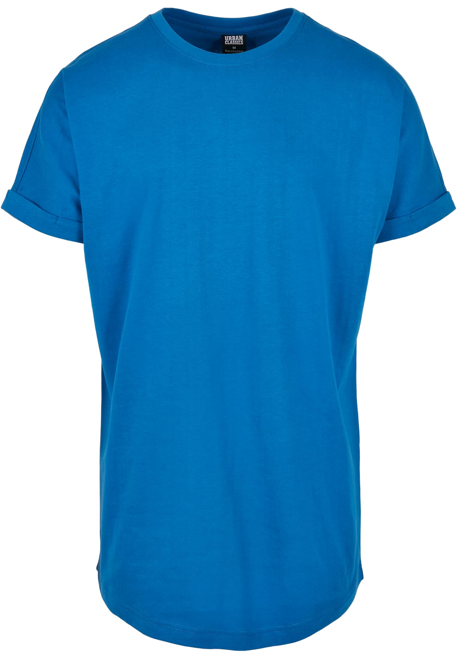 Long Shaped Turnup Tee | sporty blue