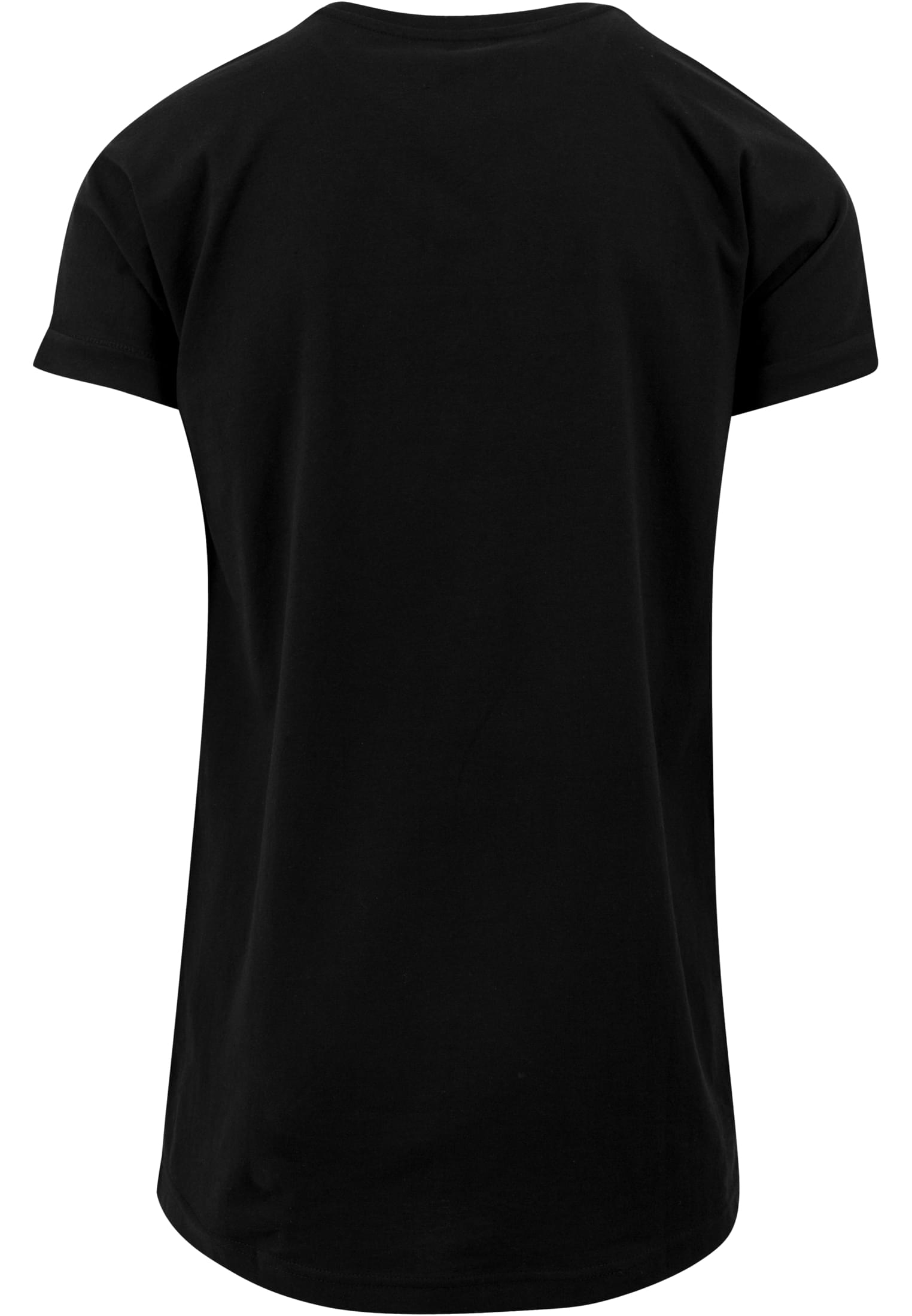 Long Shaped Turnup Tee | black