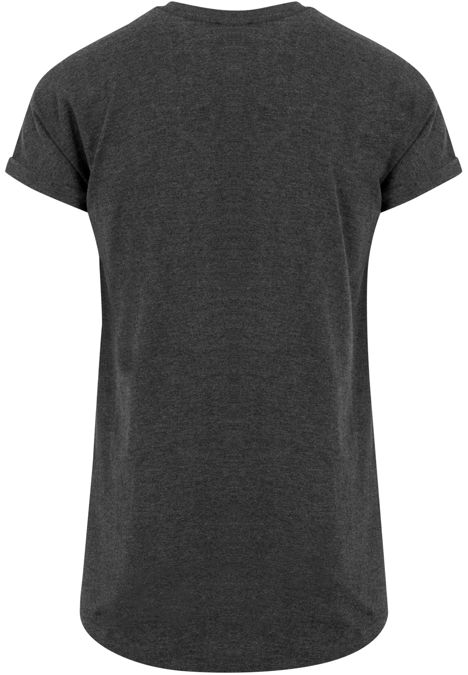 Long Shaped Turnup Tee | charcoal