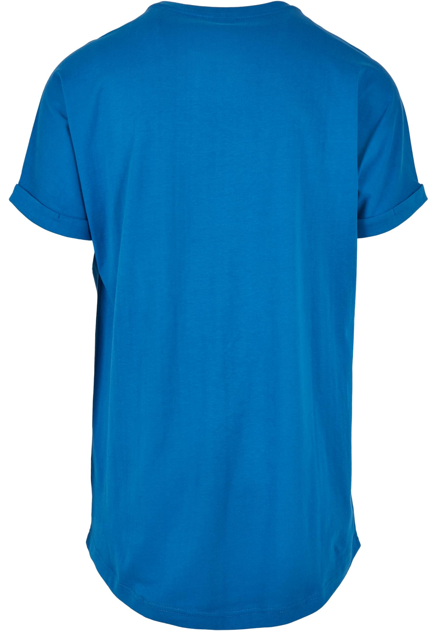 Long Shaped Turnup Tee | sporty blue