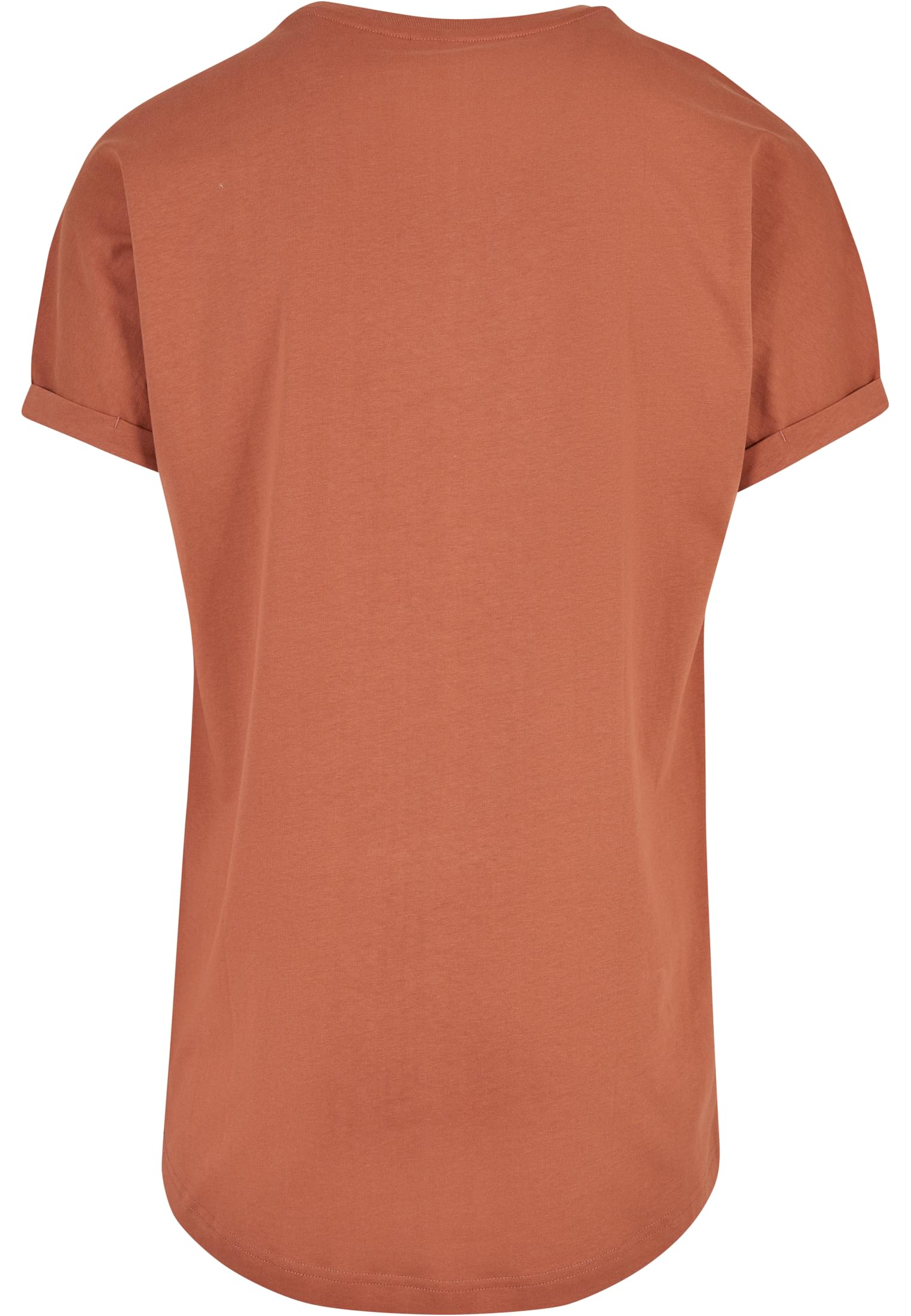 Long Shaped Turnup Tee | terracotta