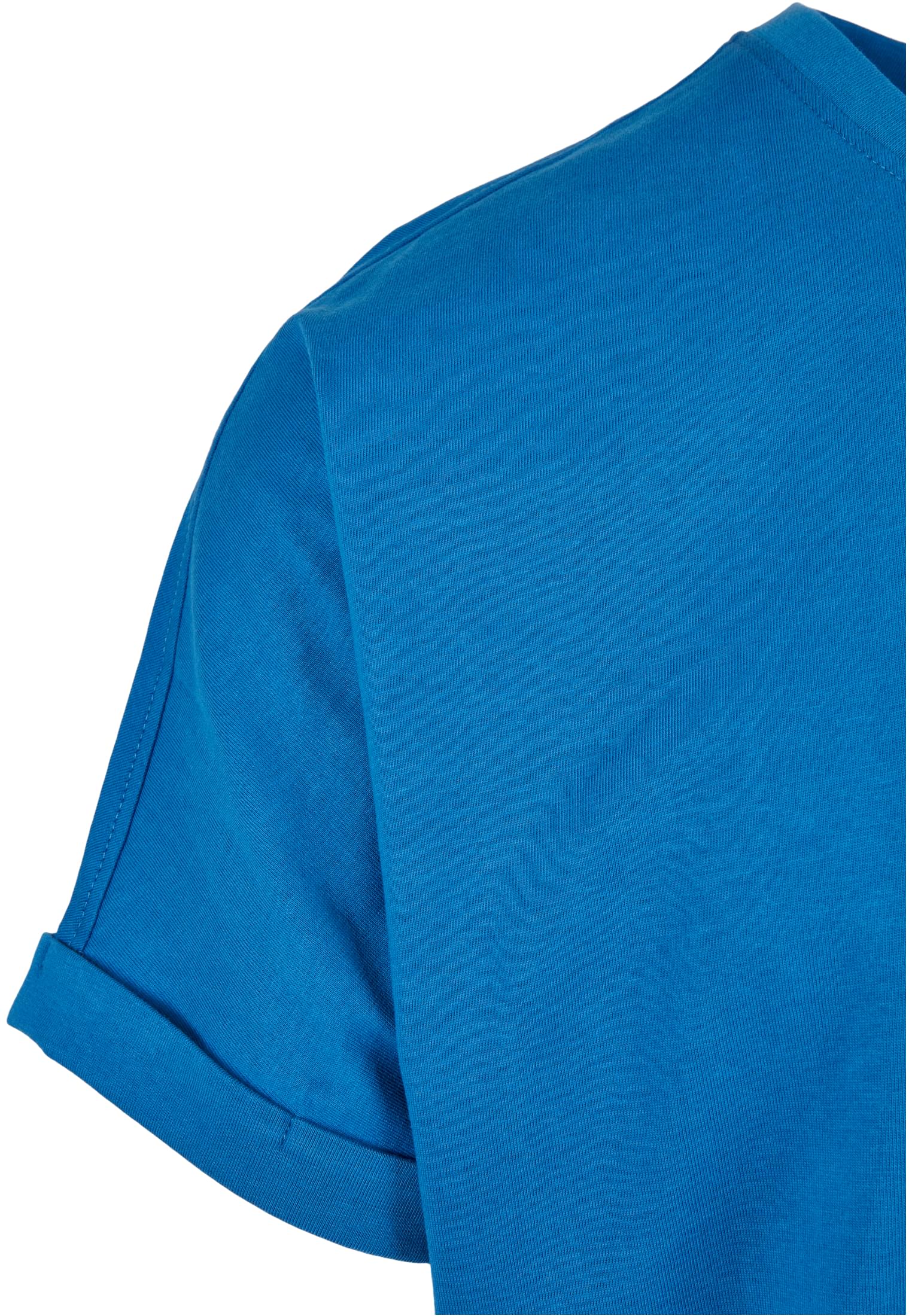 Long Shaped Turnup Tee | sporty blue