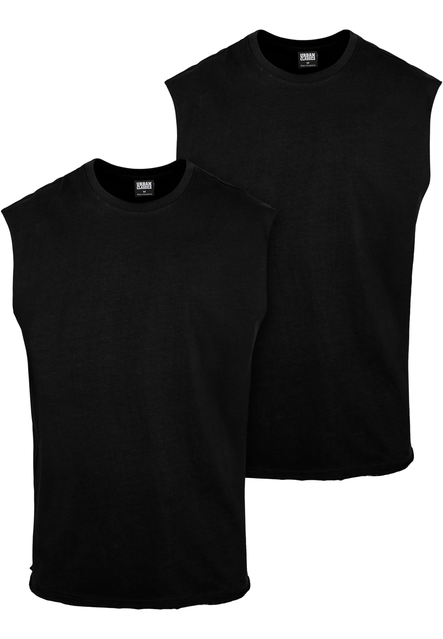 Open Edge Sleeveless Tee 2-Pack | black+black