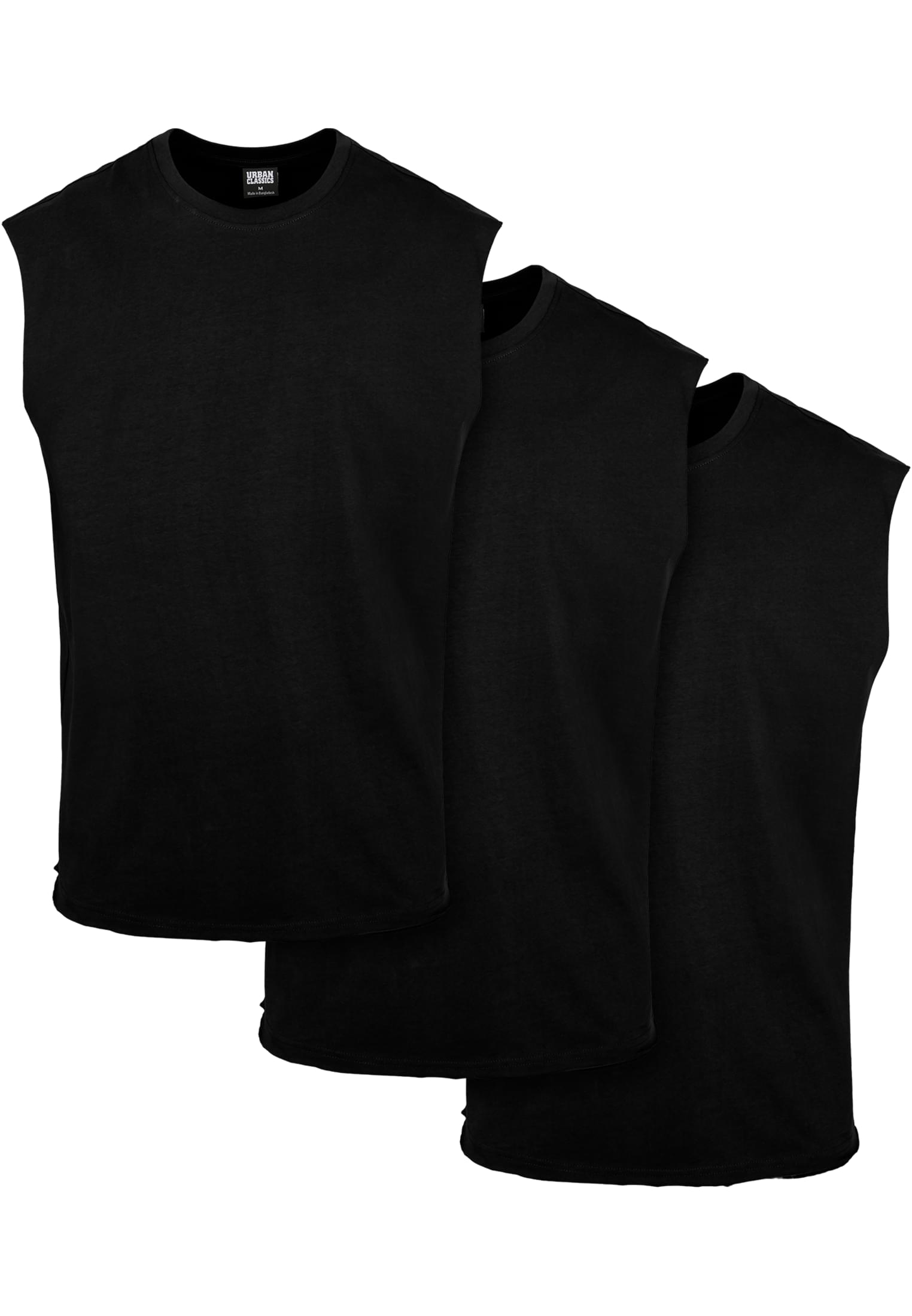 Open Edge Sleeveless Tee 3-Pack | black+black+black