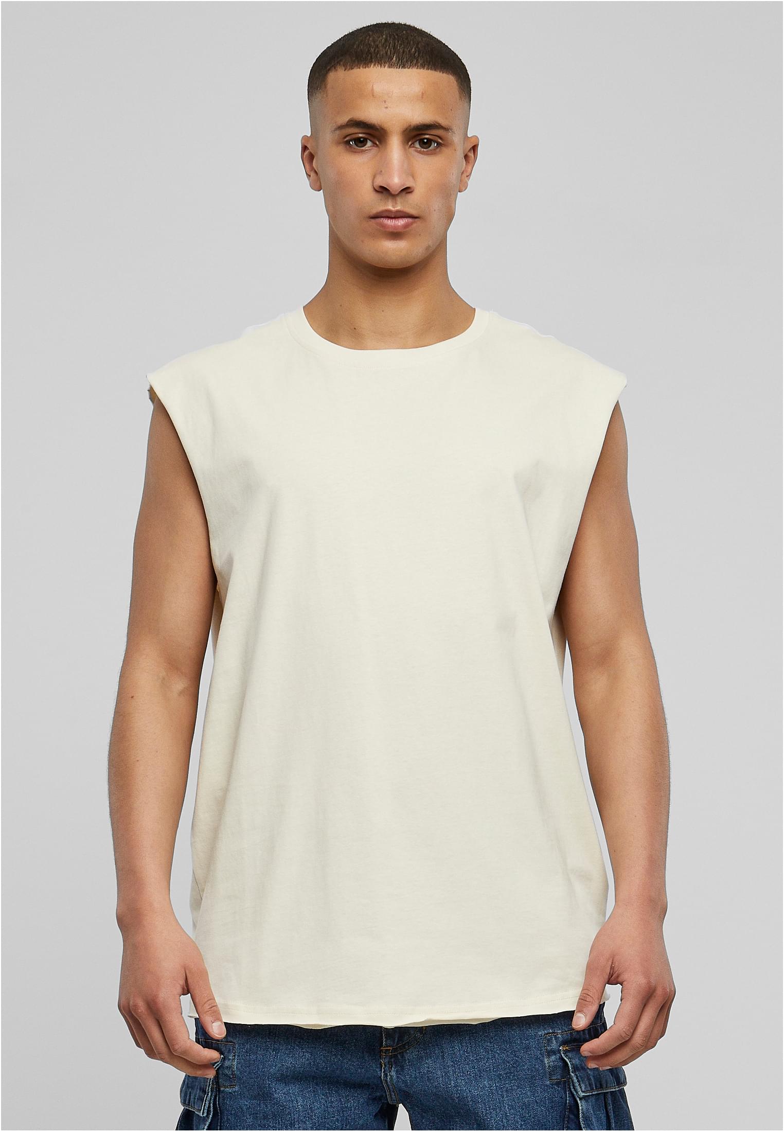 Open Edge Sleeveless Tee | whitesand