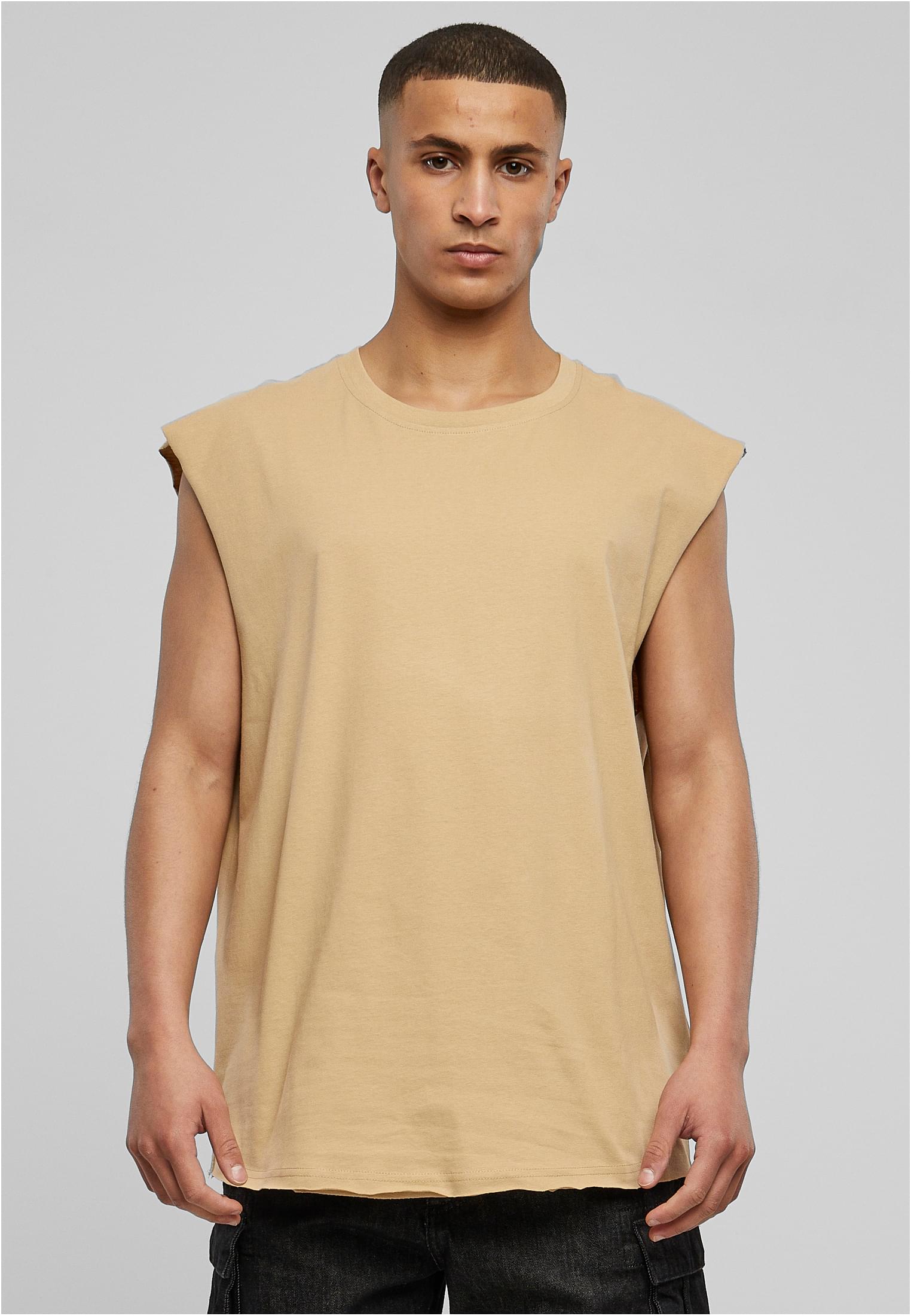 Open Edge Sleeveless Tee | unionbeige