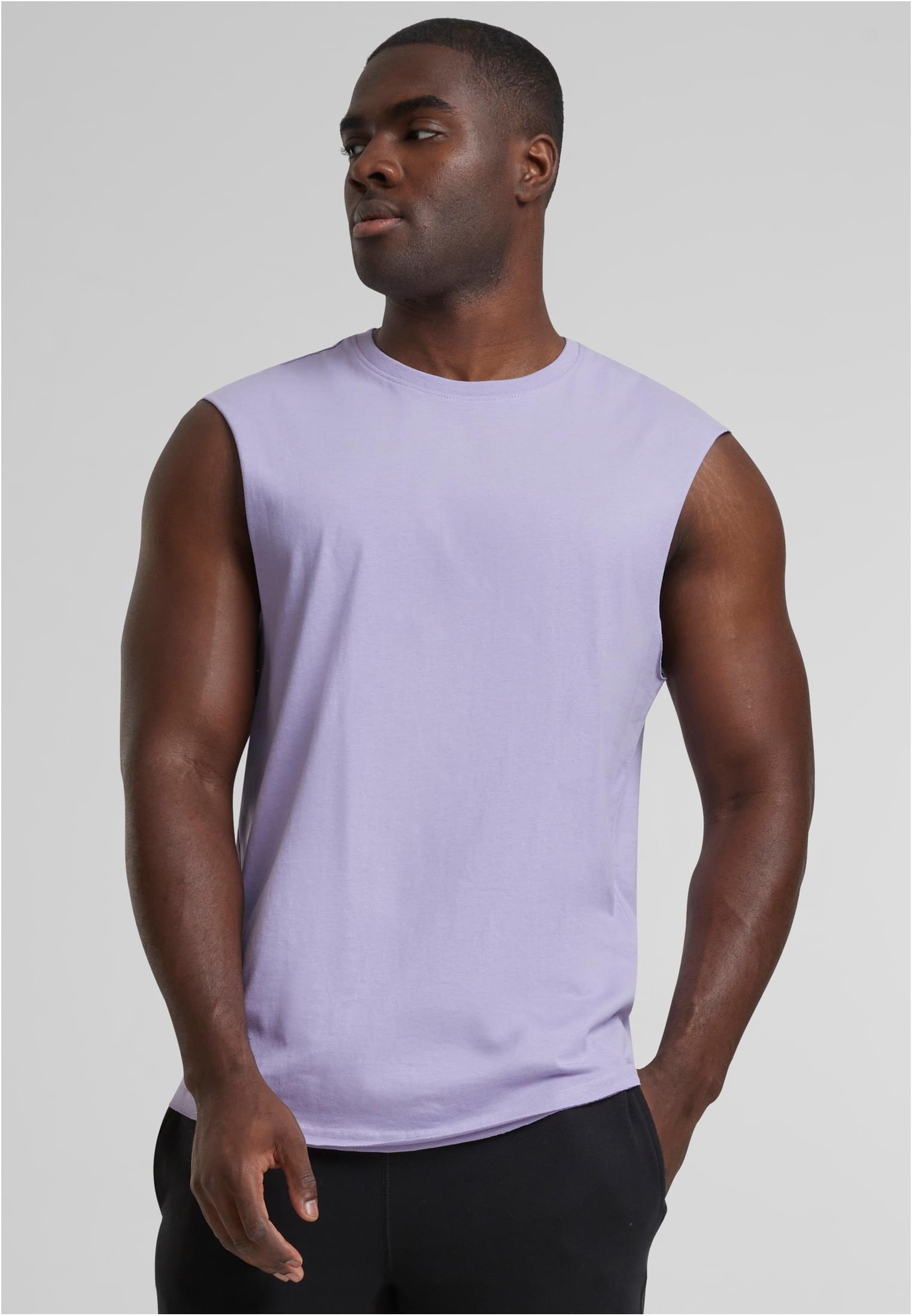 Open Edge Sleeveless Tee | dustylilac