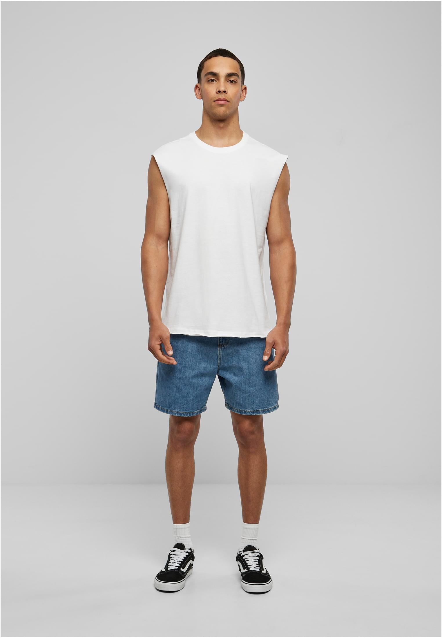 Open Edge Sleeveless Tee | white