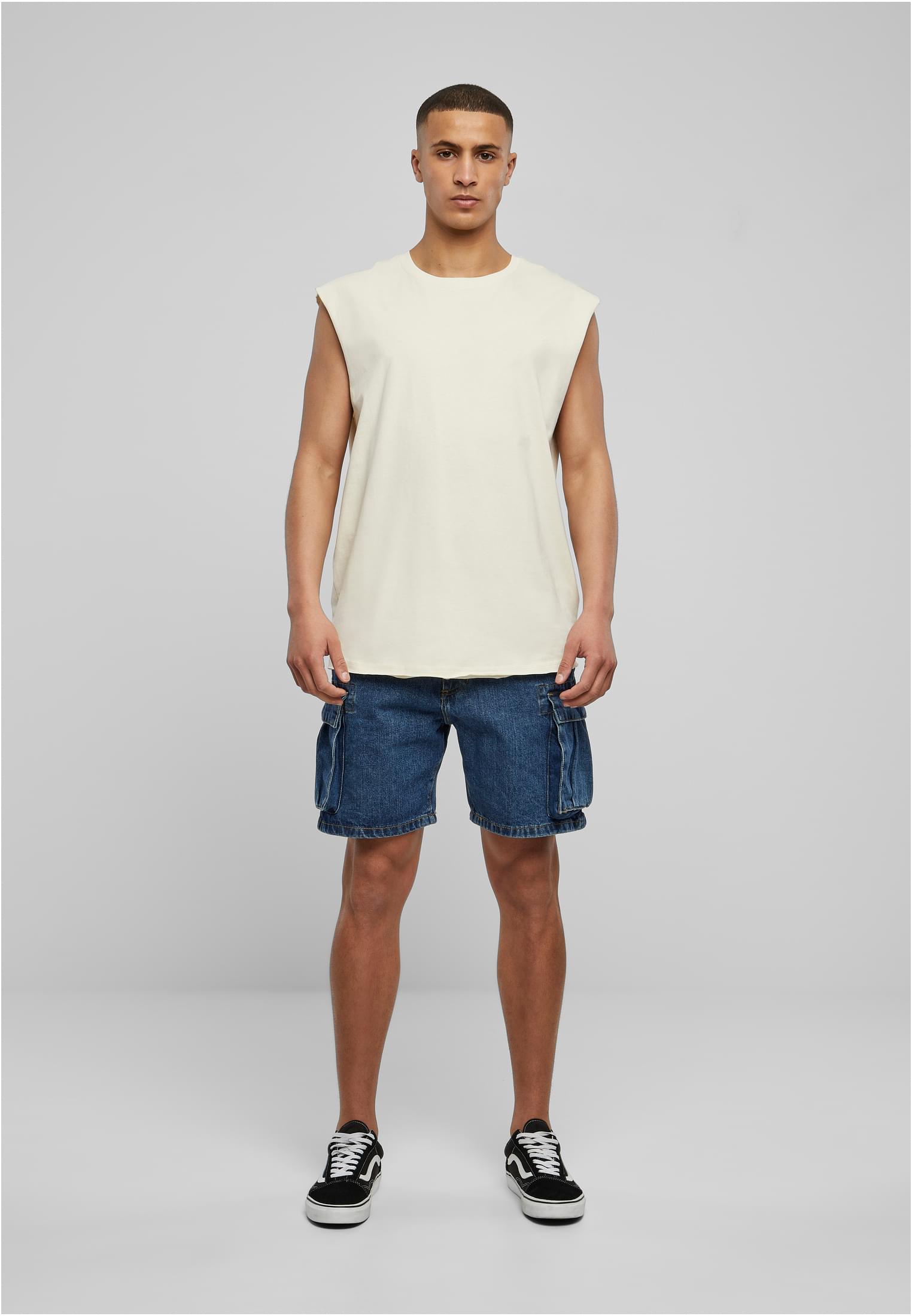 Open Edge Sleeveless Tee | whitesand