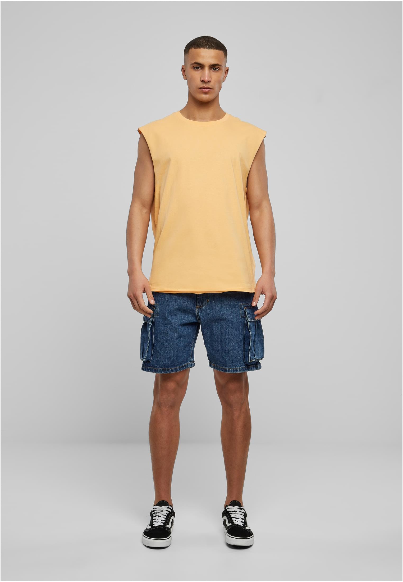 Open Edge Sleeveless Tee | paleorange