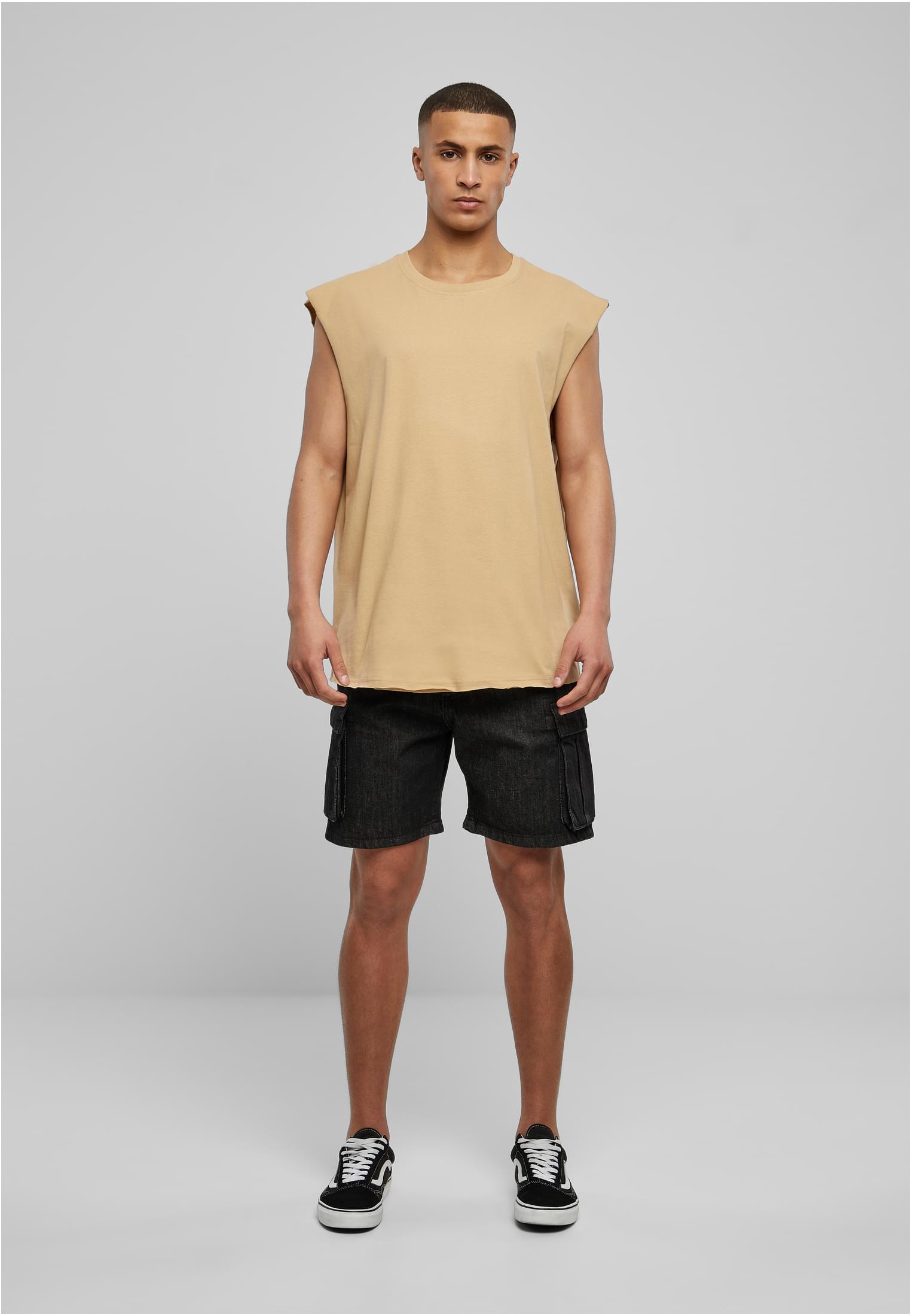 Open Edge Sleeveless Tee | unionbeige