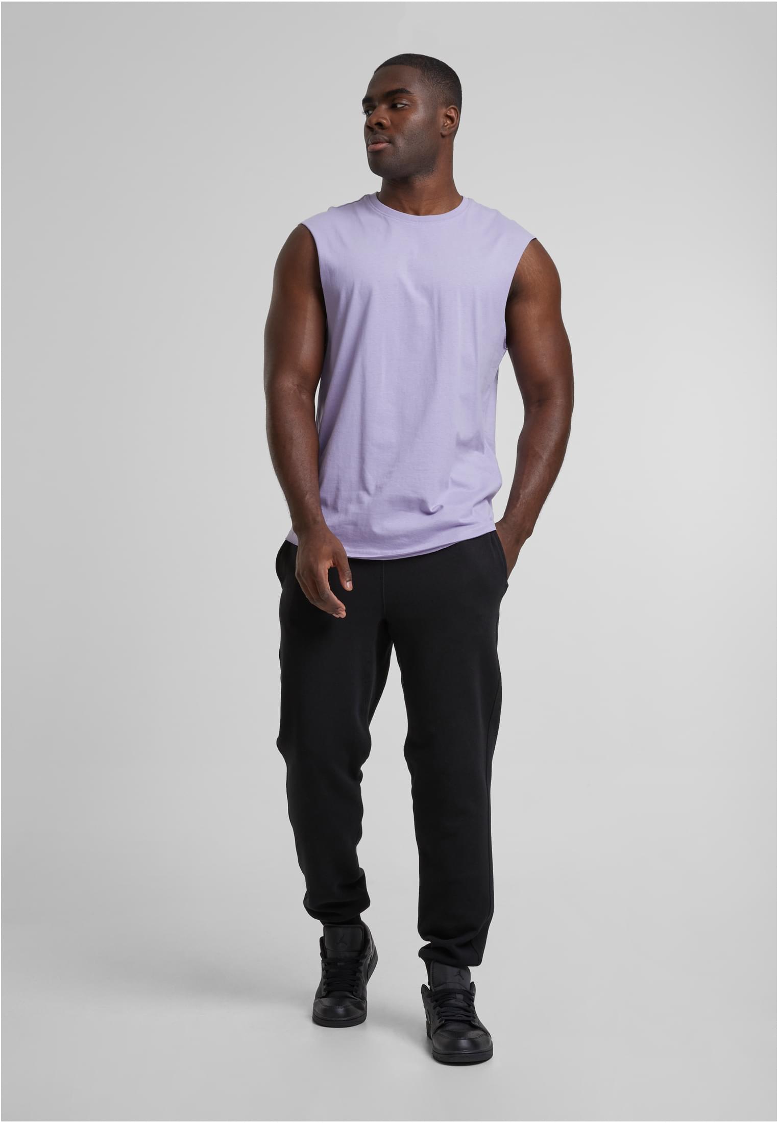 Open Edge Sleeveless Tee | dustylilac