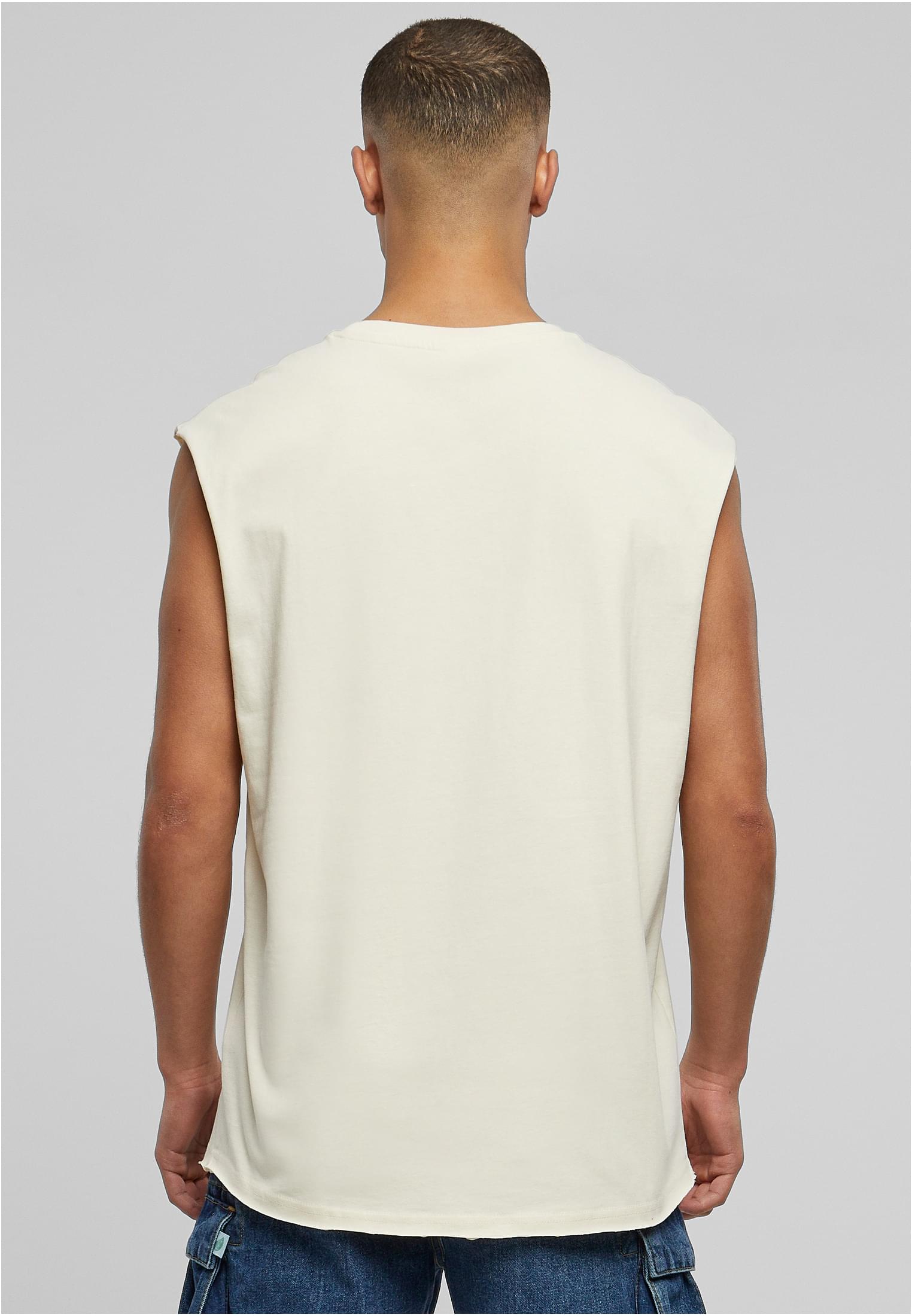 Open Edge Sleeveless Tee | whitesand