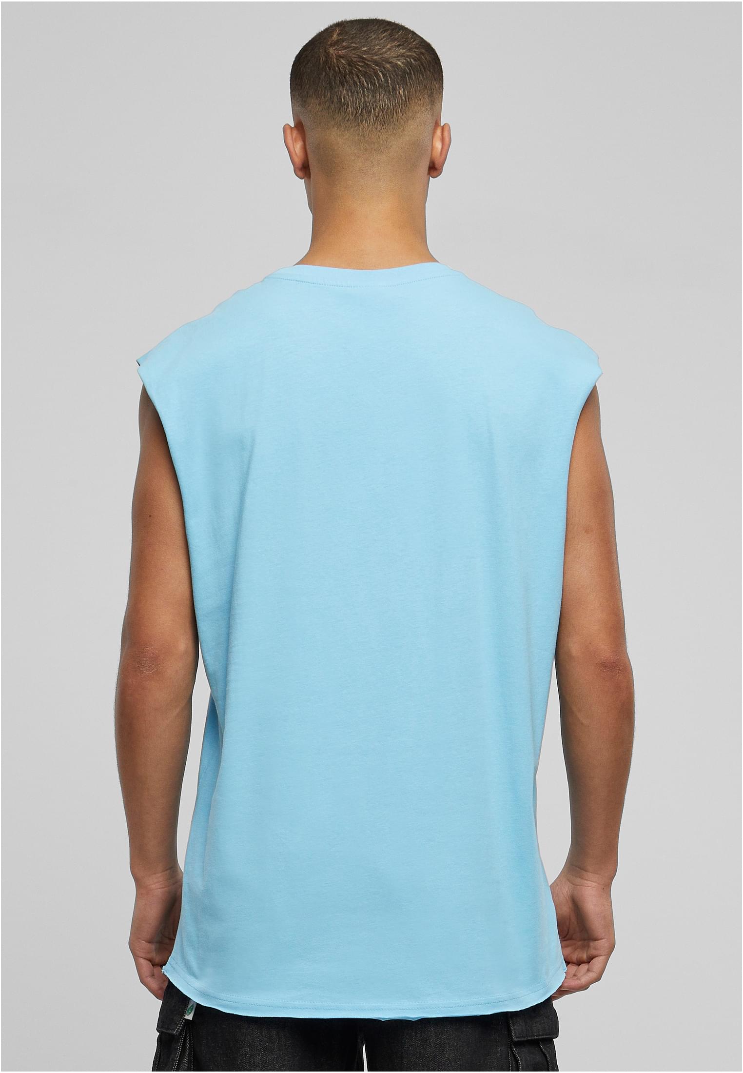 Open Edge Sleeveless Tee | balticblue