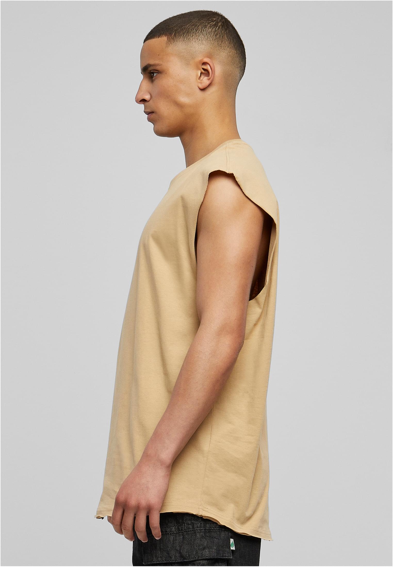 Open Edge Sleeveless Tee | unionbeige