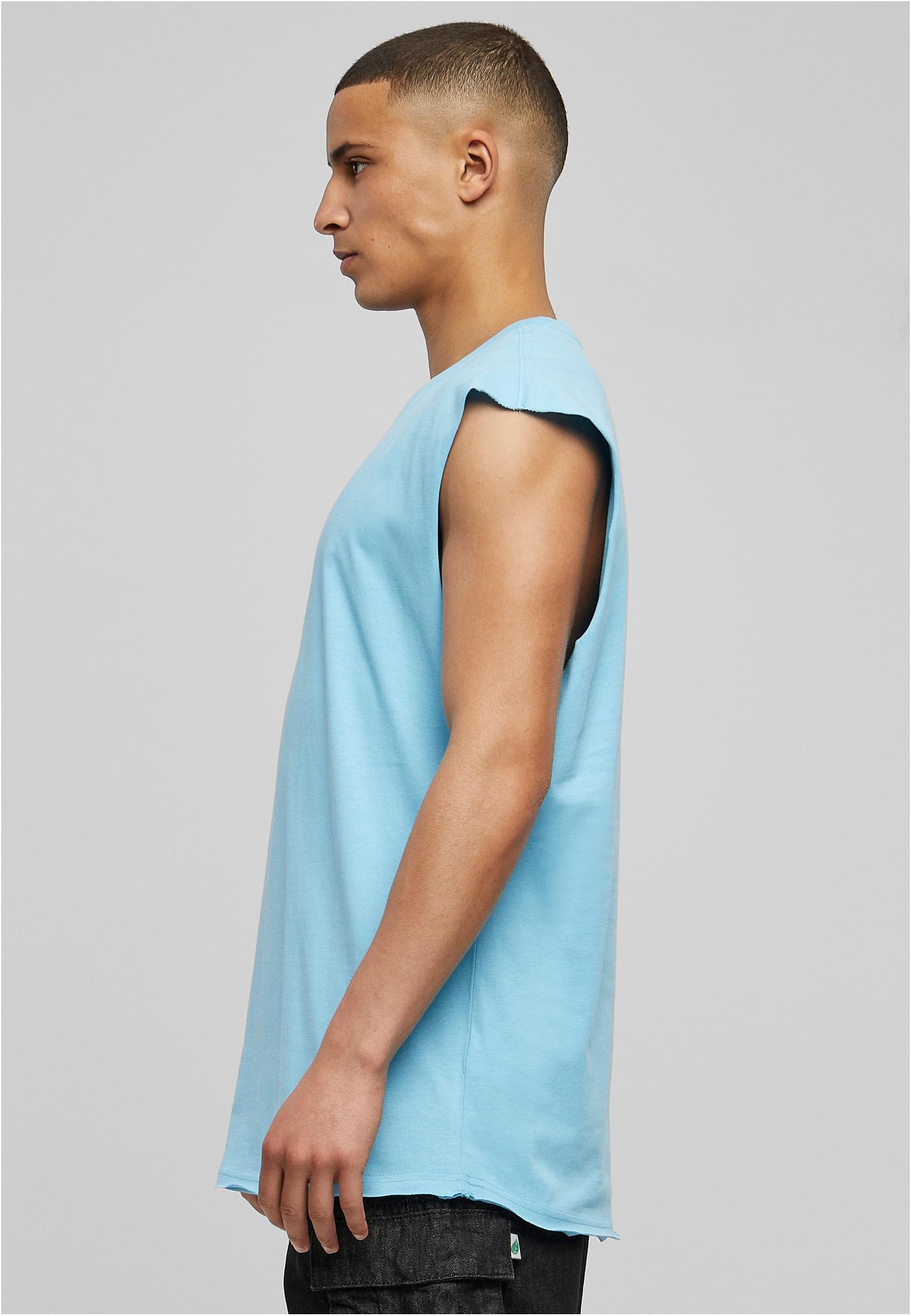 Open Edge Sleeveless Tee | balticblue